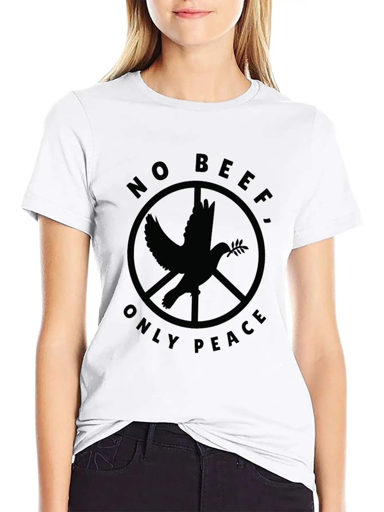 Nature Fan Peace Sign Dove Nature Positivity Bird Classic Cotton Tee – Unisex Comfort For Any Season
