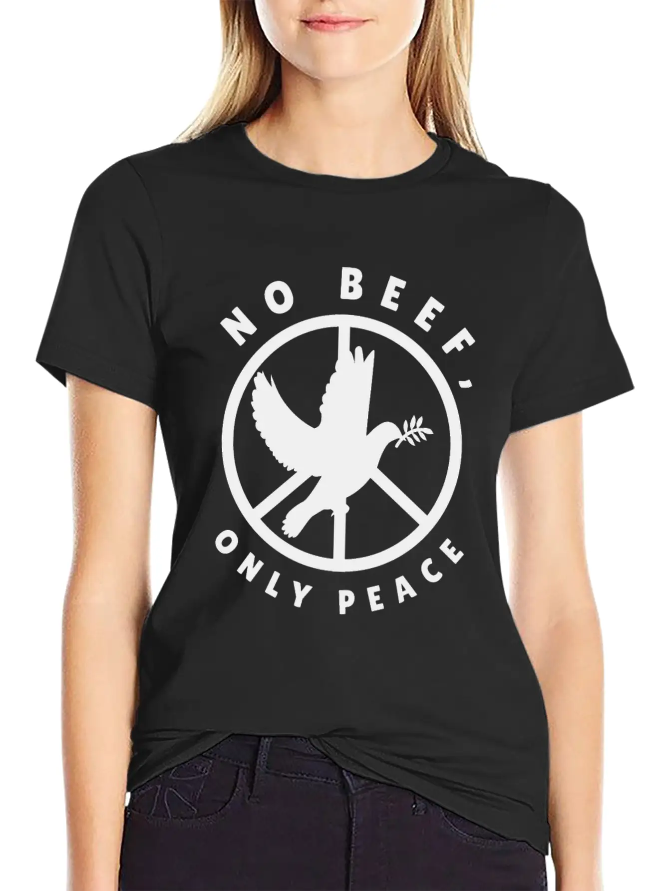 Nature Fan Peace Sign Dove Nature Positivity Bird Classic Cotton Tee – Unisex Comfort For Any Season
