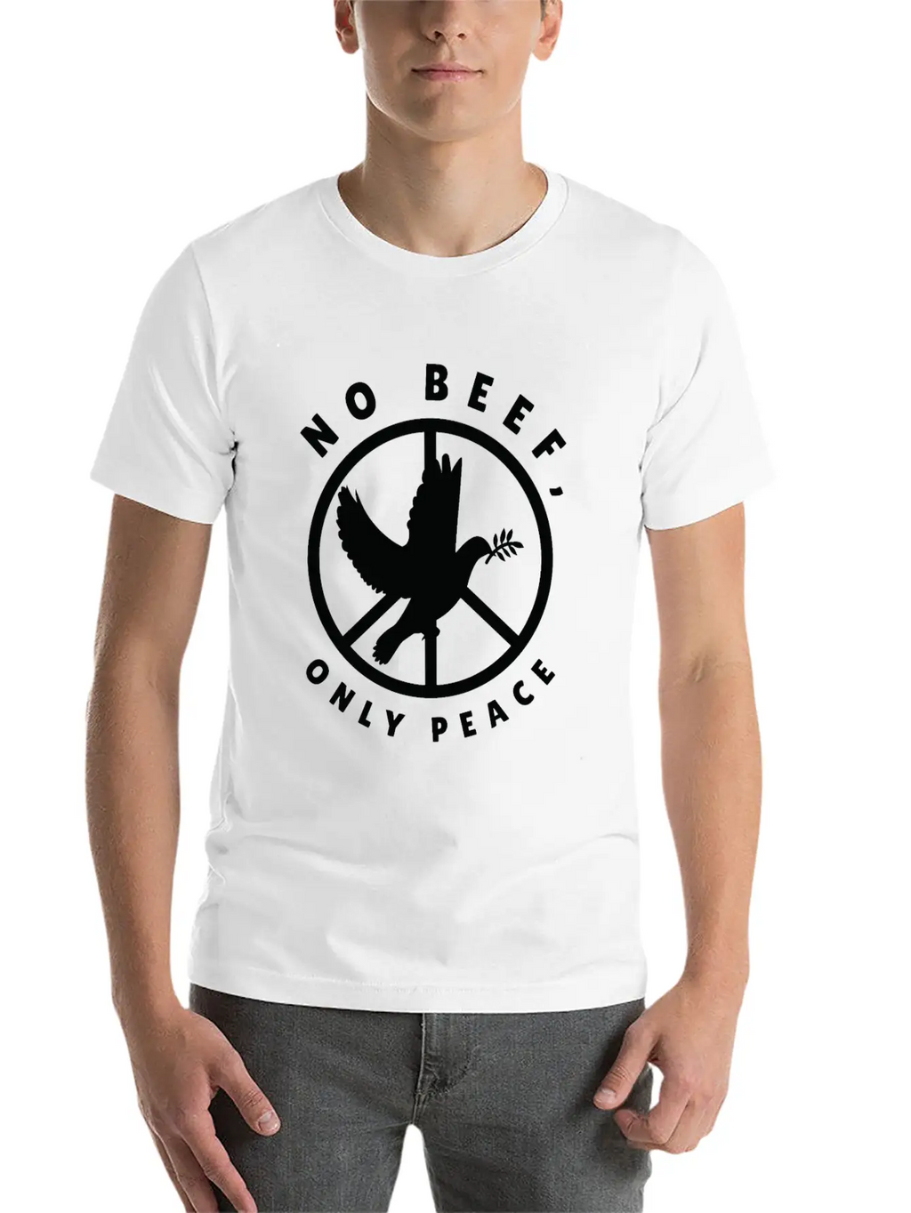 Nature Fan Peace Sign Dove Nature Positivity Bird Classic Cotton Tee – Unisex Comfort For Any Season