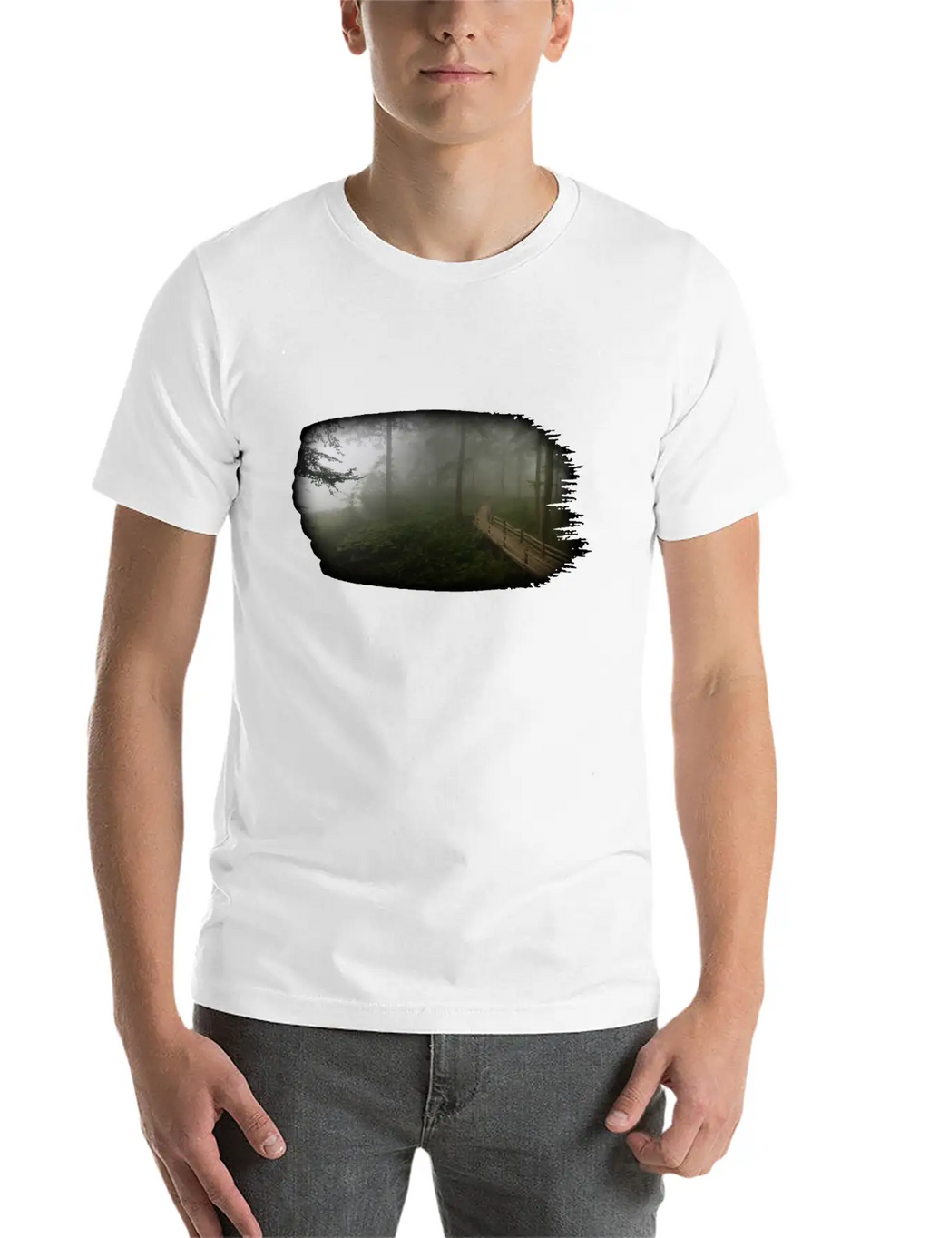 Nature Forest Relaxed Everyday Tee – Lightweight And Durable Cotton