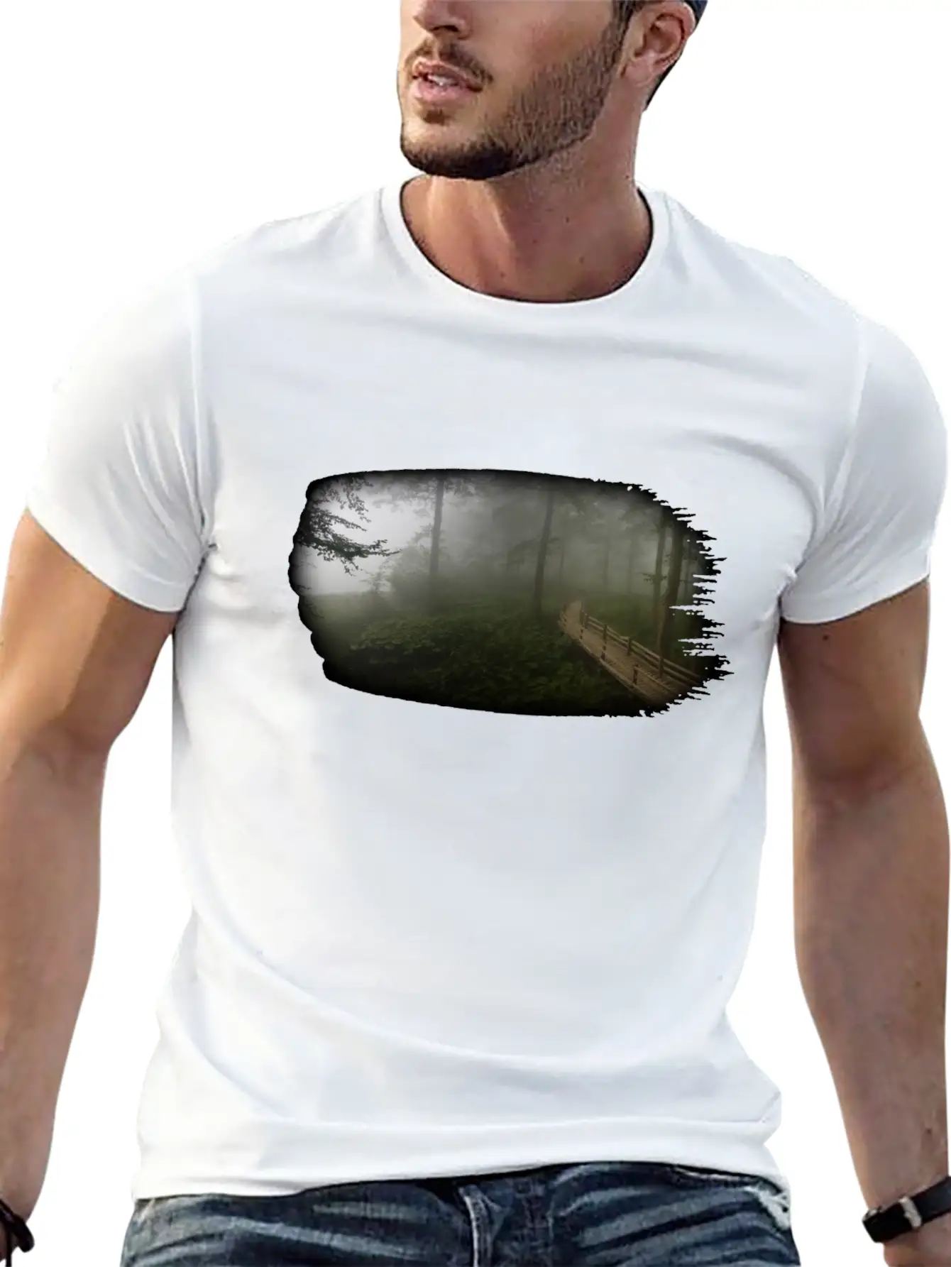 Nature Forest Relaxed Everyday Tee – Lightweight And Durable Cotton