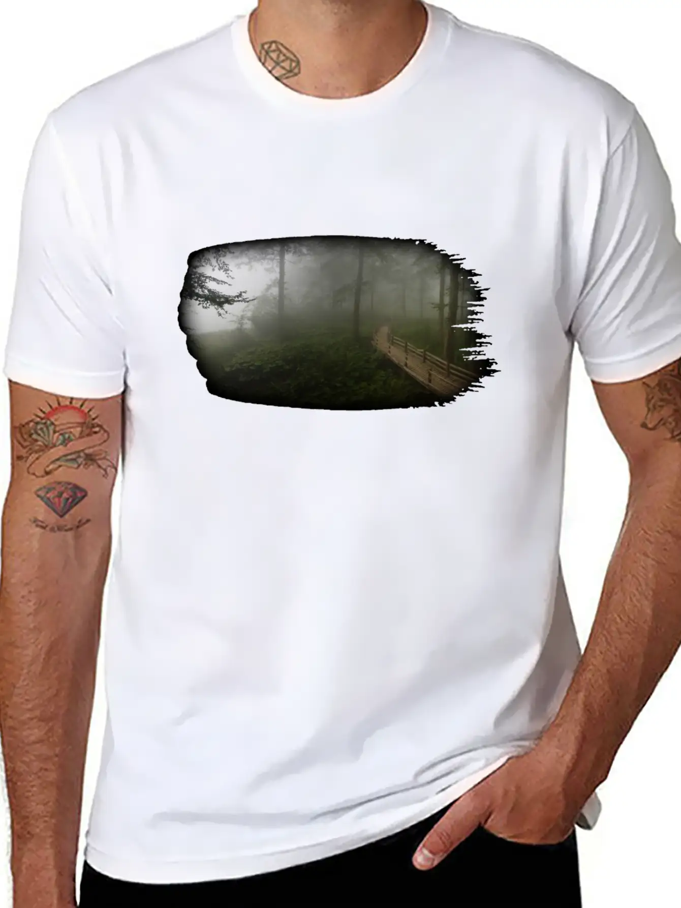 Nature Forest Relaxed Everyday Tee – Lightweight And Durable Cotton