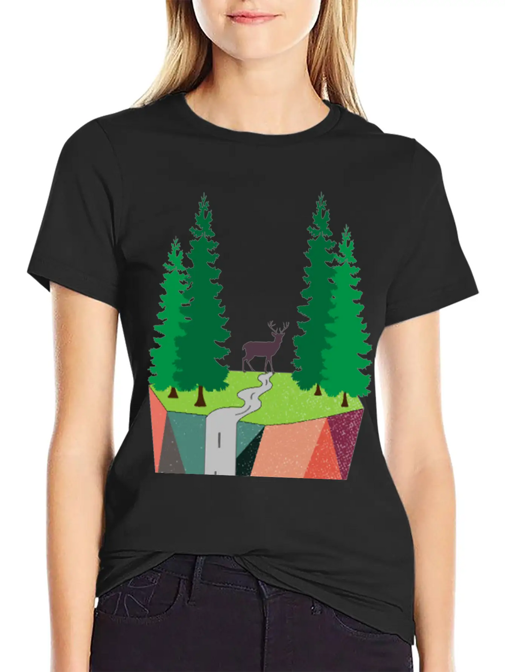 Nature Inspired Art Painting Landscape Classic Cotton Tee – Unisex Comfort For Any Season