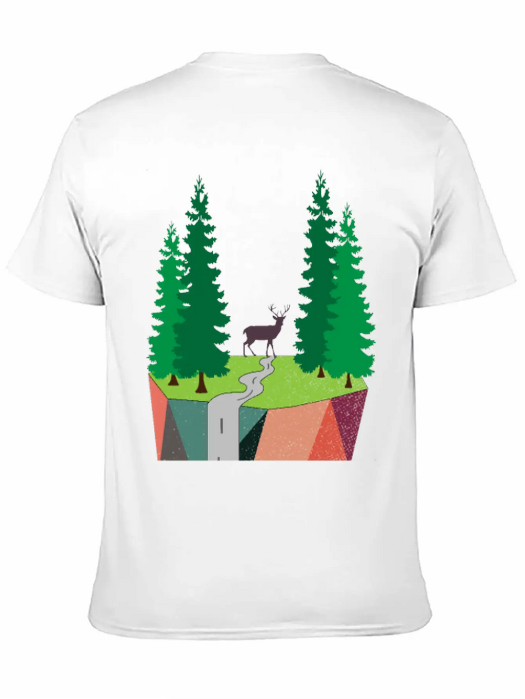 Nature Inspired Art Painting Landscape Classic Cotton Tee – Unisex Comfort For Any Season