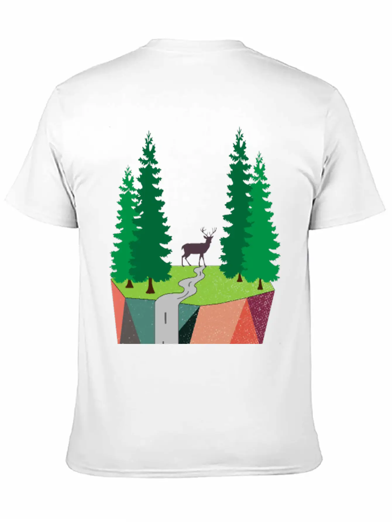 Nature Inspired Art Painting Landscape Classic Cotton Tee – Unisex Comfort For Any Season