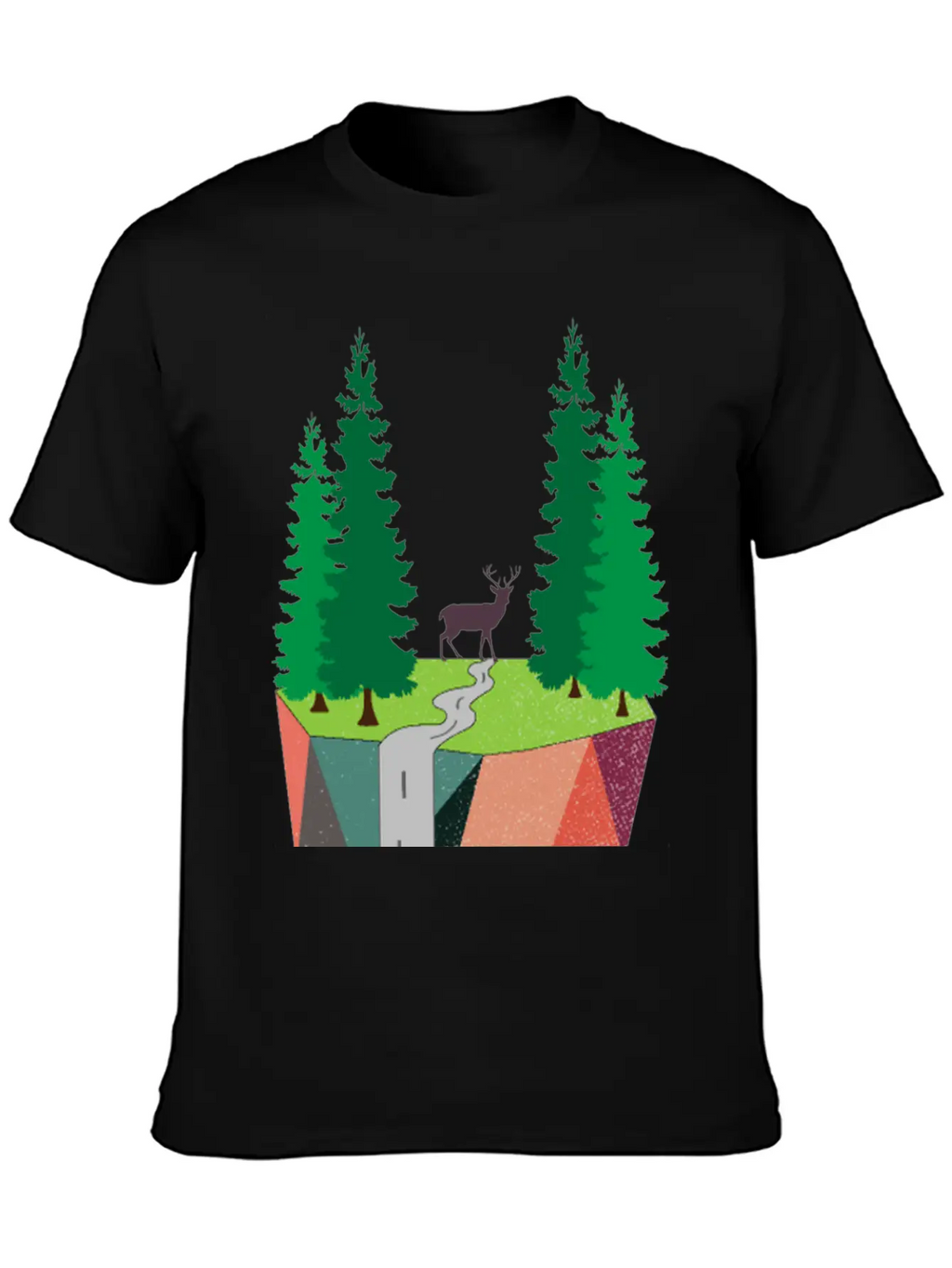 Nature Inspired Art Painting Landscape Classic Cotton Tee – Unisex Comfort For Any Season