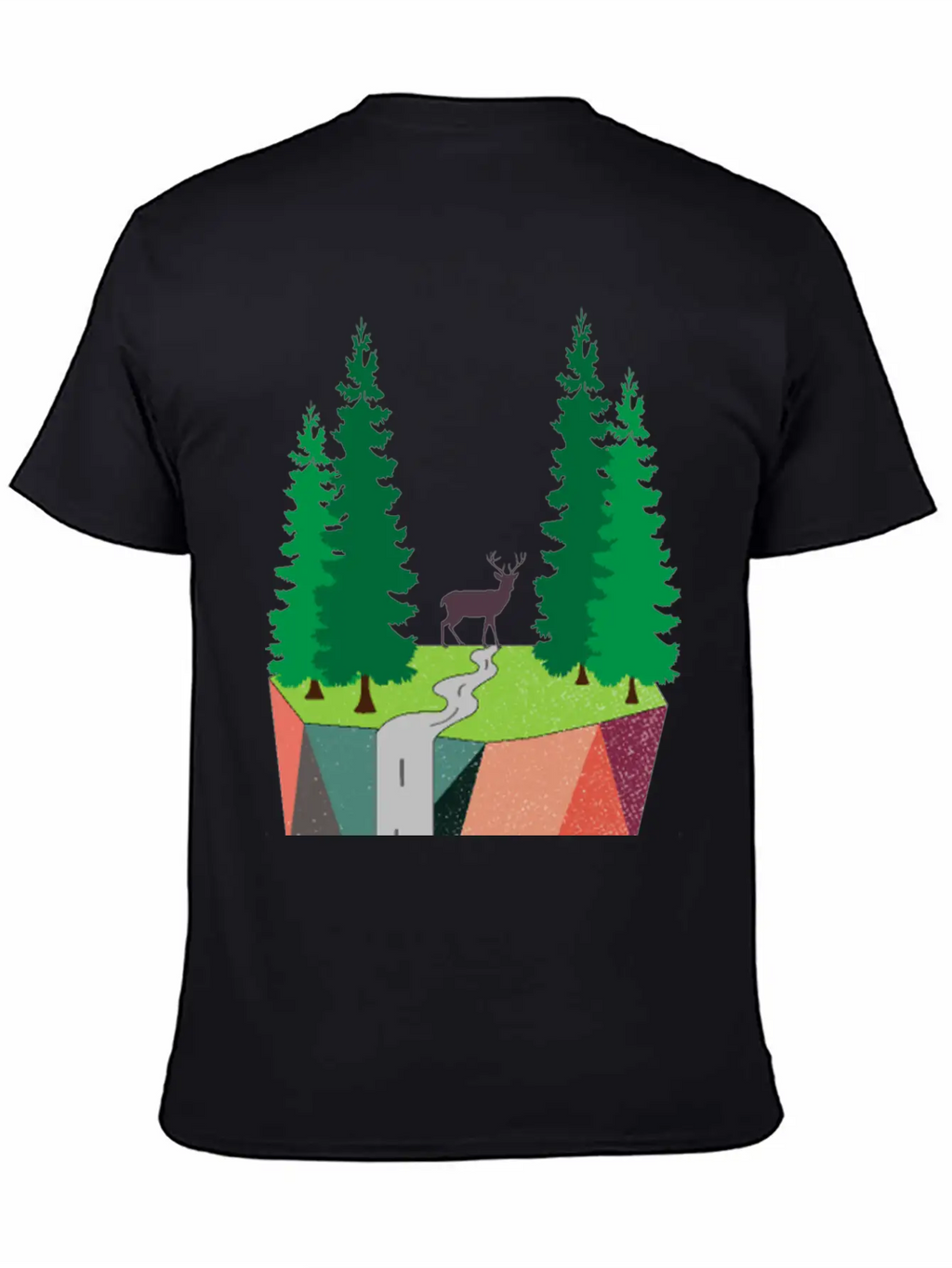 Nature Inspired Art Painting Landscape Classic Cotton Tee – Unisex Comfort For Any Season