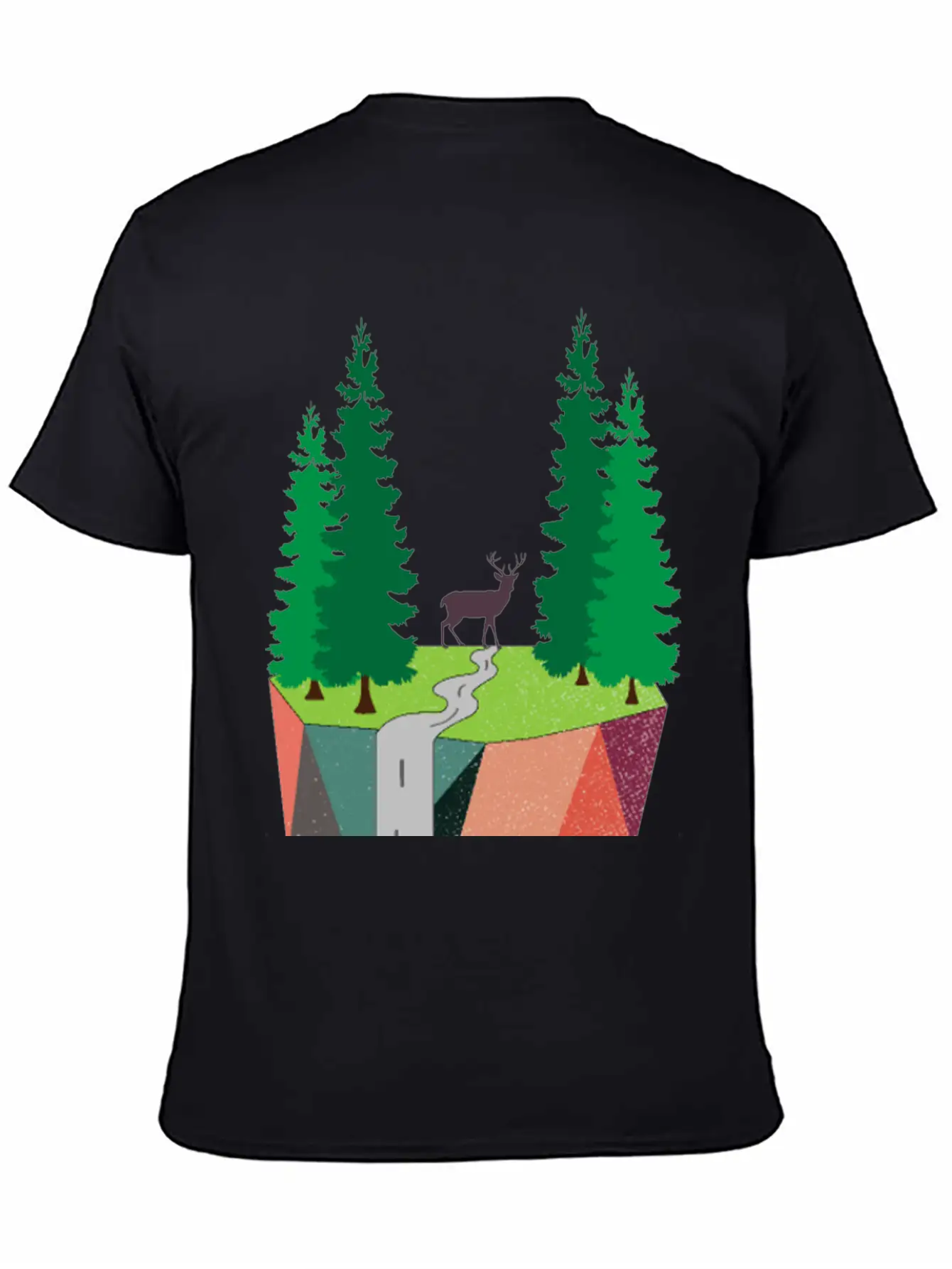 Nature Inspired Art Painting Landscape Classic Cotton Tee – Unisex Comfort For Any Season