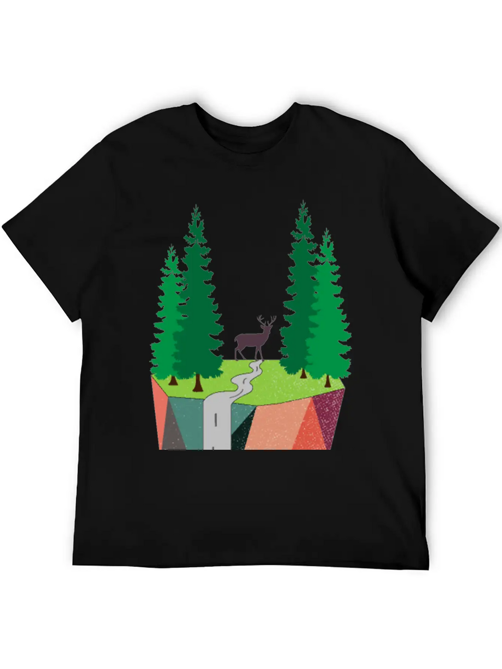 Nature Inspired Art Painting Landscape Classic Cotton Tee – Unisex Comfort For Any Season