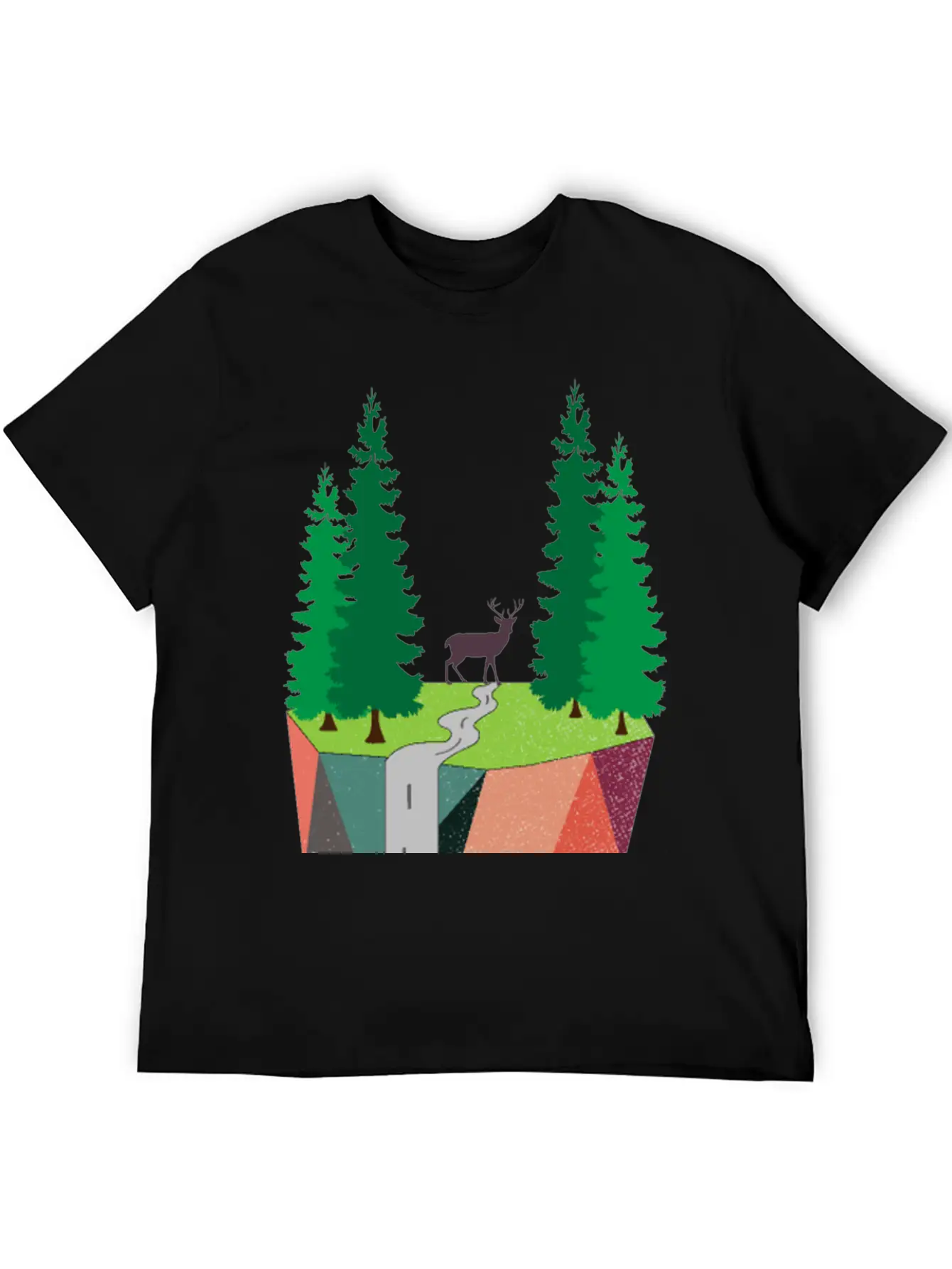Nature Inspired Art Painting Landscape Classic Cotton Tee – Unisex Comfort For Any Season