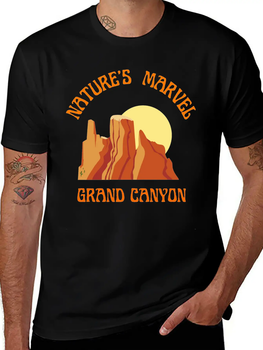Nature S Marvel Grand Canyon Classic Cotton Tee – Unisex Comfort For Any Season