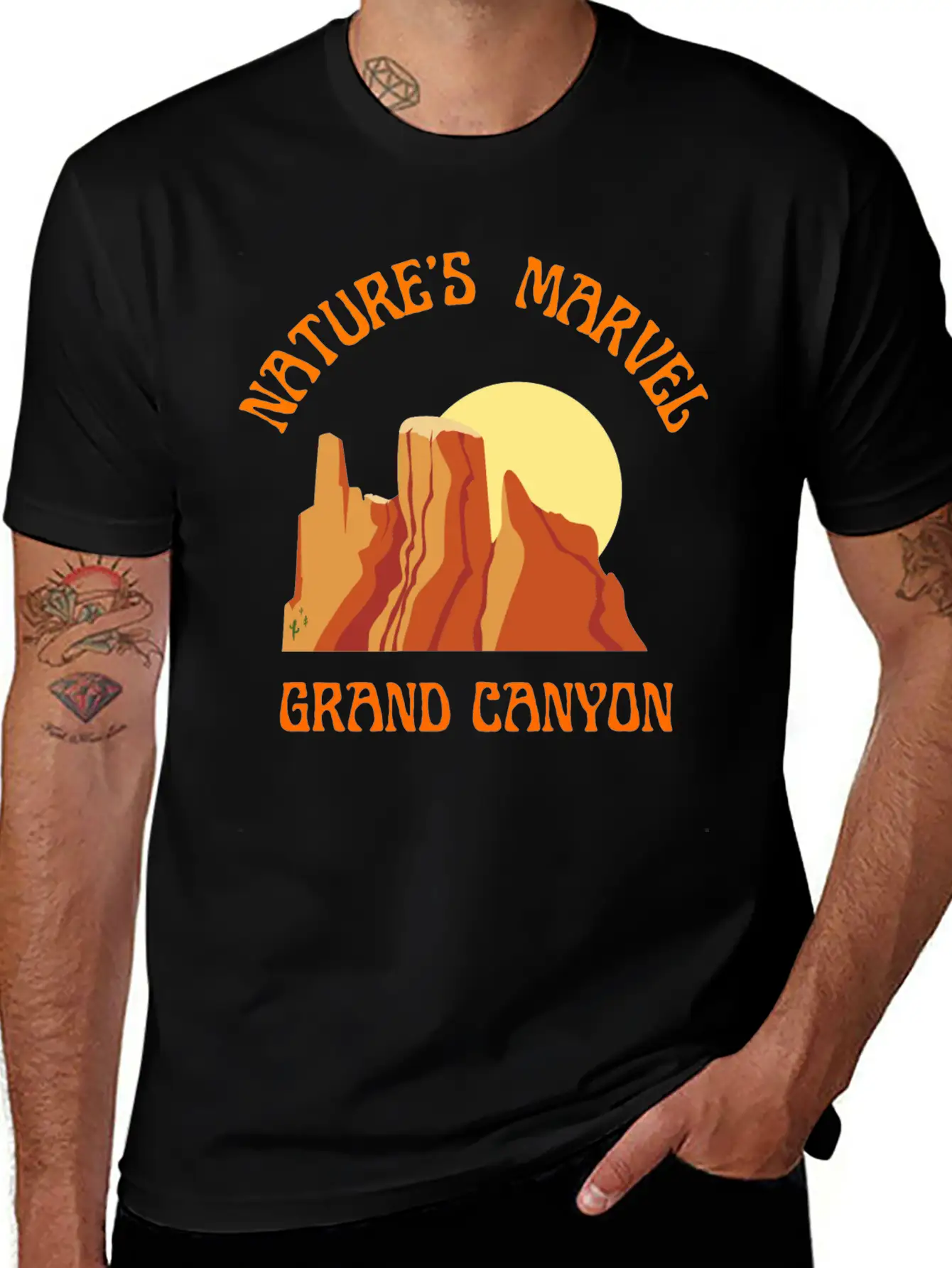 Nature S Marvel Grand Canyon Classic Cotton Tee – Unisex Comfort For Any Season