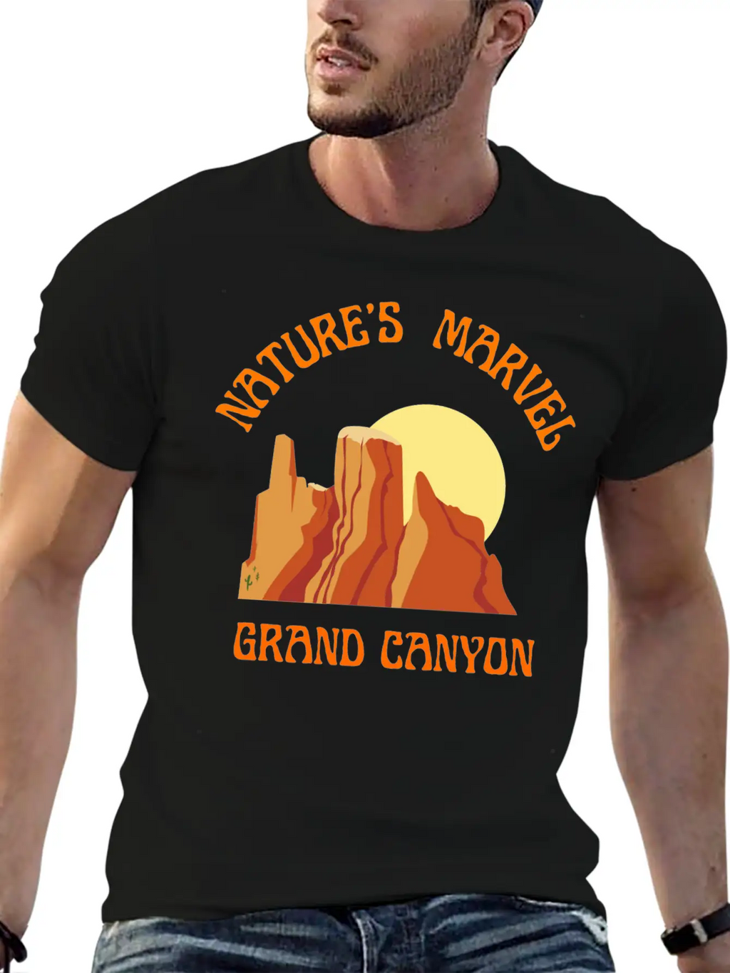 Nature S Marvel Grand Canyon Classic Cotton Tee – Unisex Comfort For Any Season
