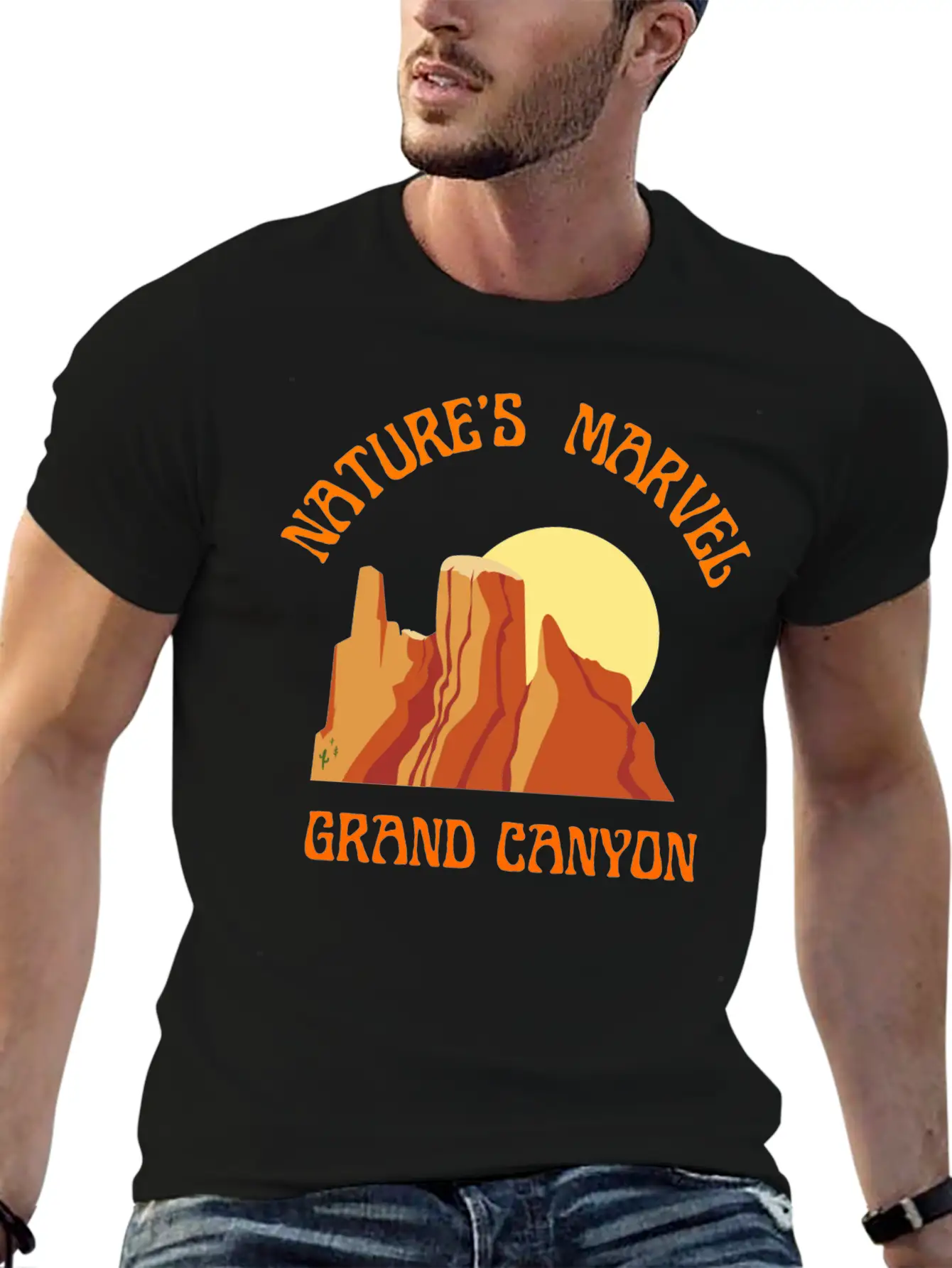 Nature S Marvel Grand Canyon Classic Cotton Tee – Unisex Comfort For Any Season