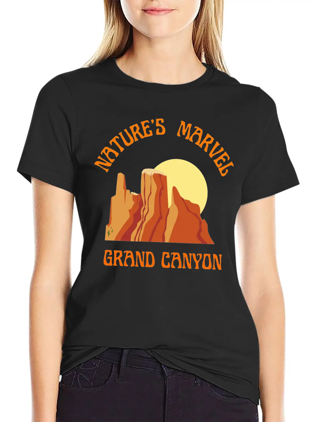 Nature S Marvel Grand Canyon Classic Cotton Tee – Unisex Comfort For Any Season