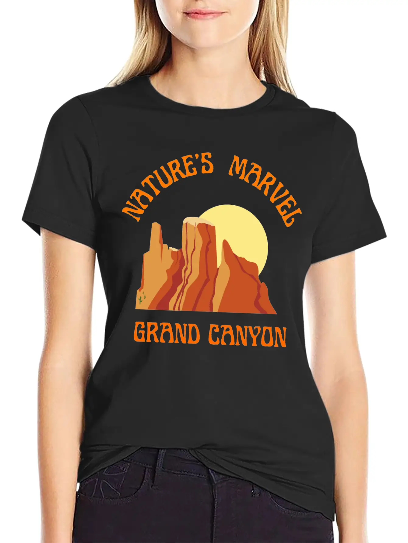 Nature S Marvel Grand Canyon Classic Cotton Tee – Unisex Comfort For Any Season
