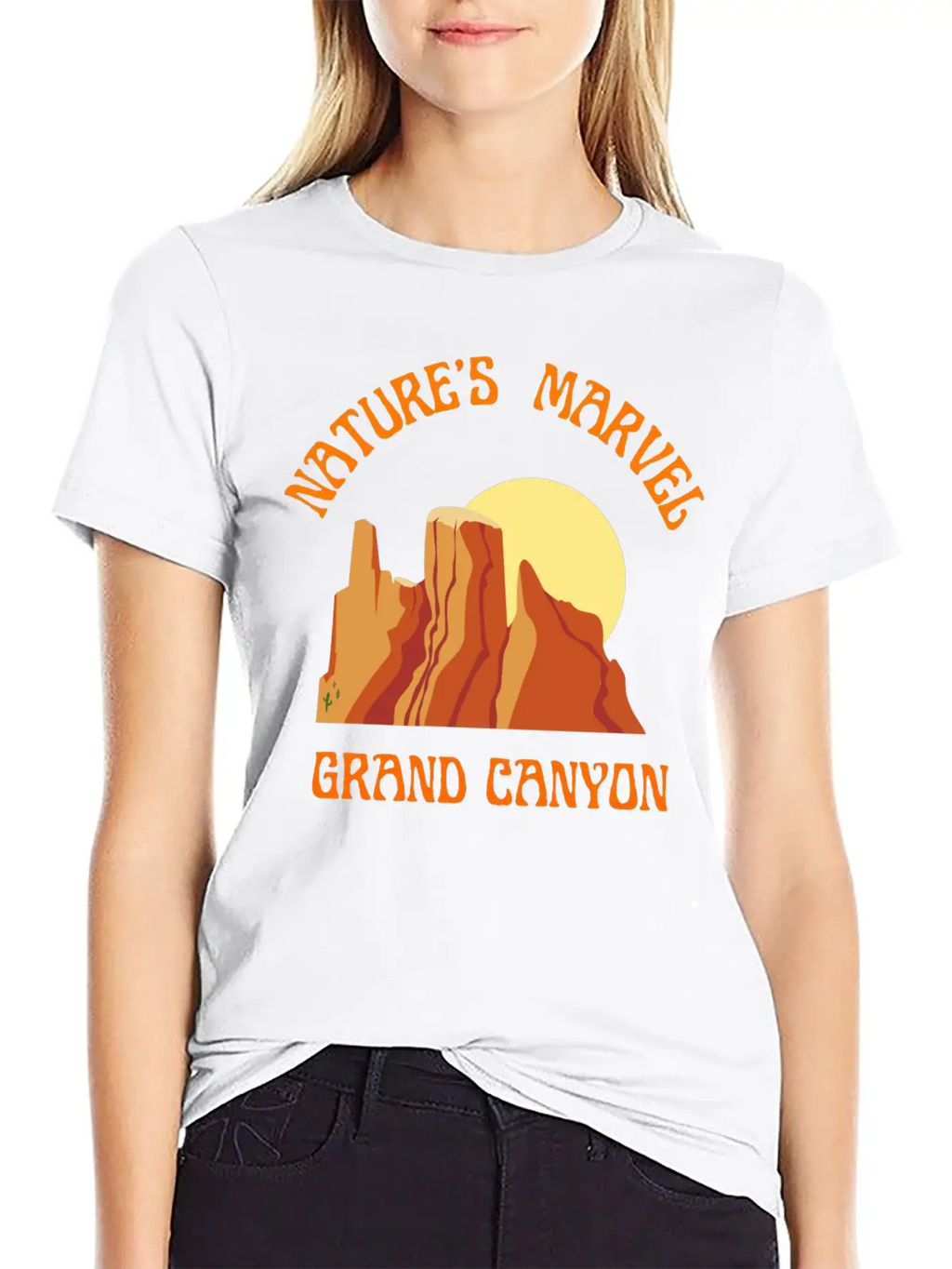 Nature S Marvel Grand Canyon Classic Cotton Tee – Unisex Comfort For Any Season