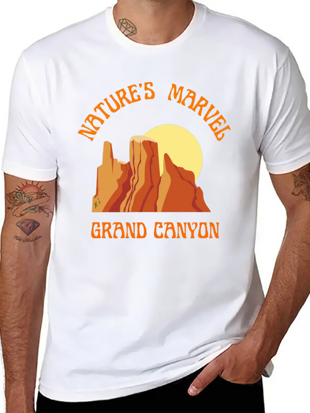 Nature S Marvel Grand Canyon Classic Cotton Tee – Unisex Comfort For Any Season