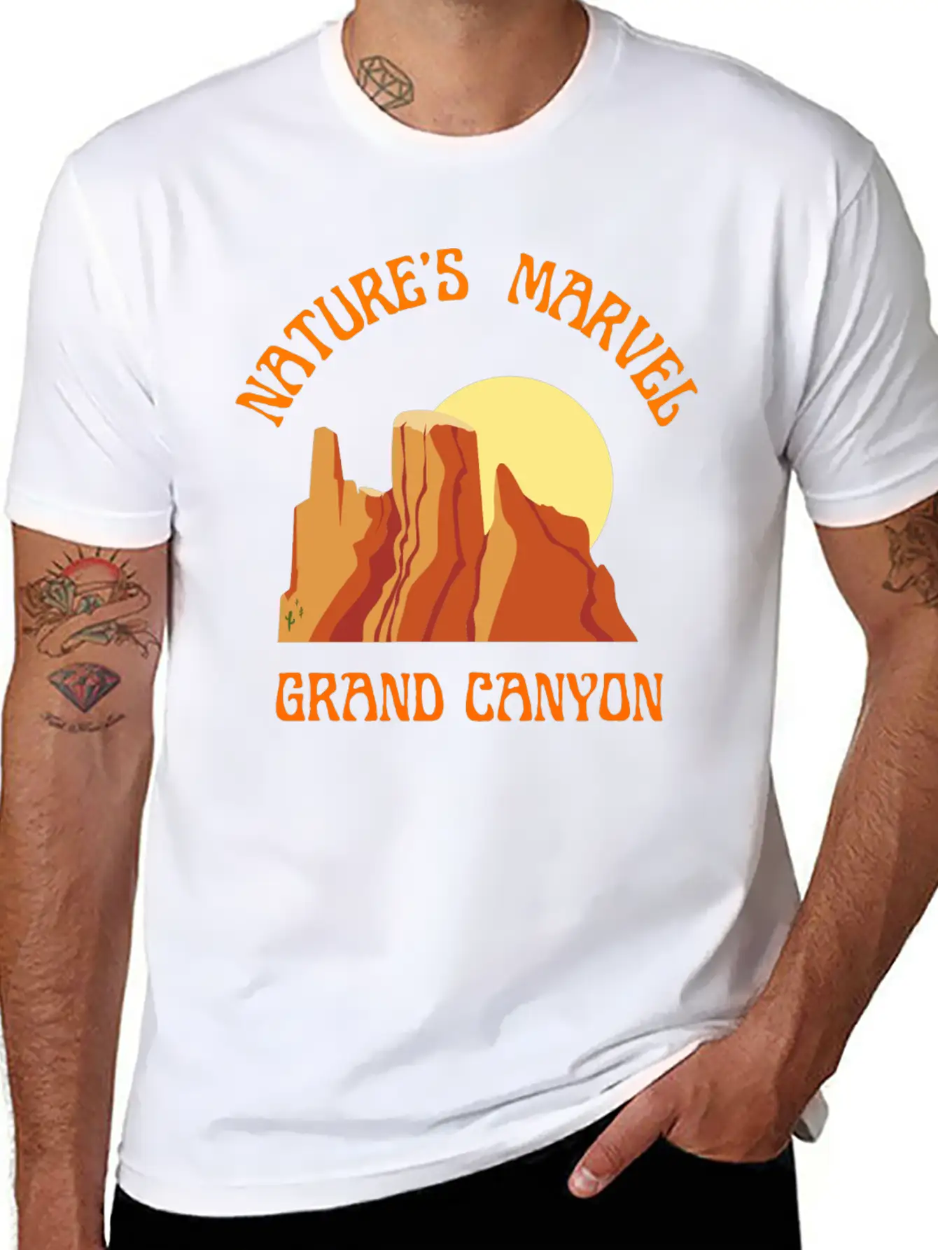 Nature S Marvel Grand Canyon Classic Cotton Tee – Unisex Comfort For Any Season