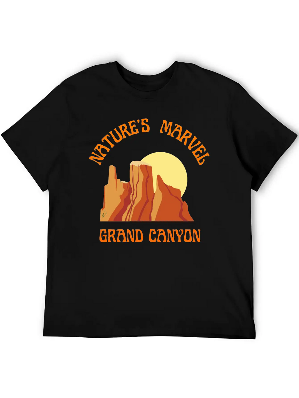 Nature S Marvel Grand Canyon Classic Cotton Tee – Unisex Comfort For Any Season