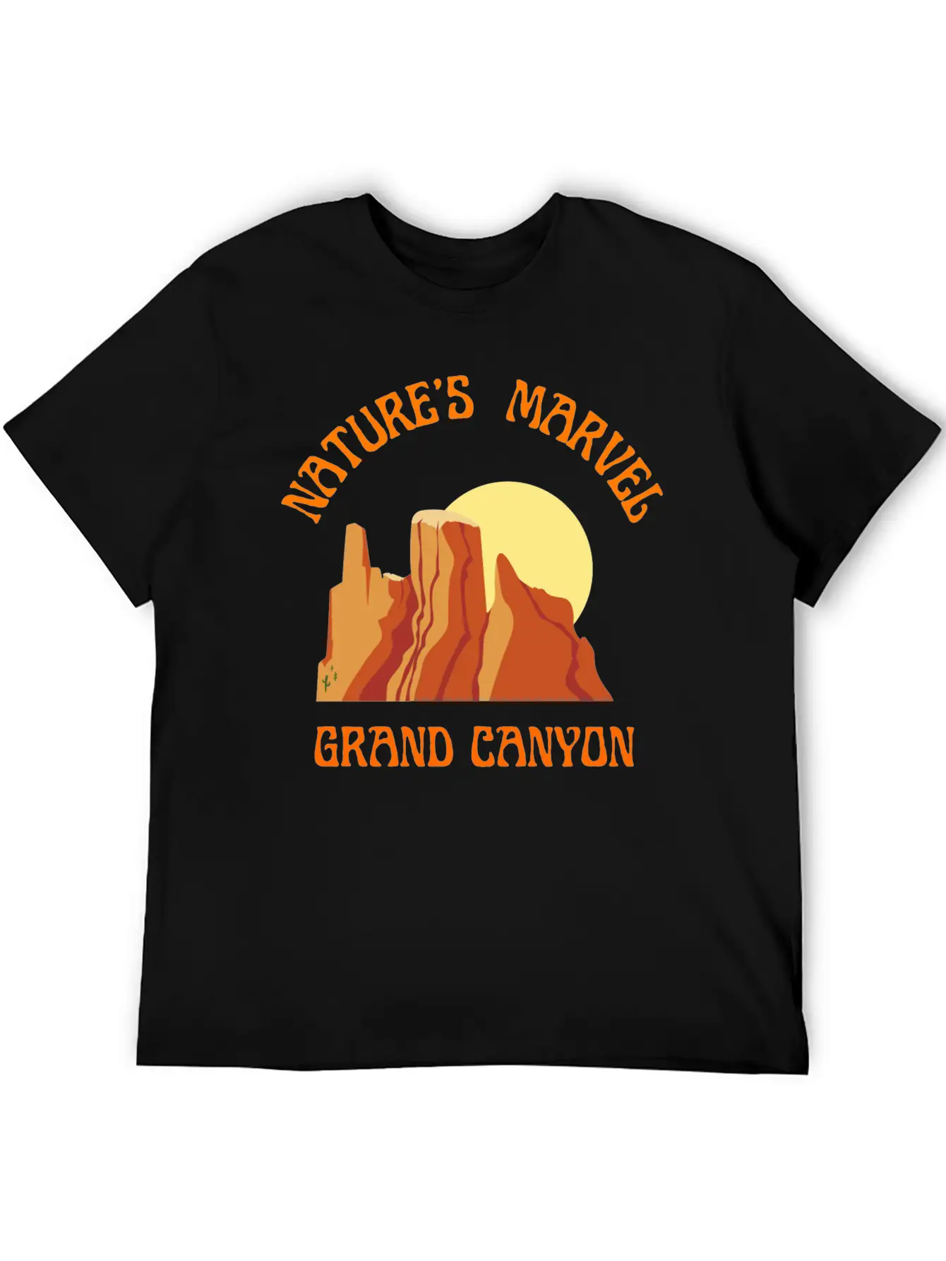 Nature S Marvel Grand Canyon Classic Cotton Tee – Unisex Comfort For Any Season