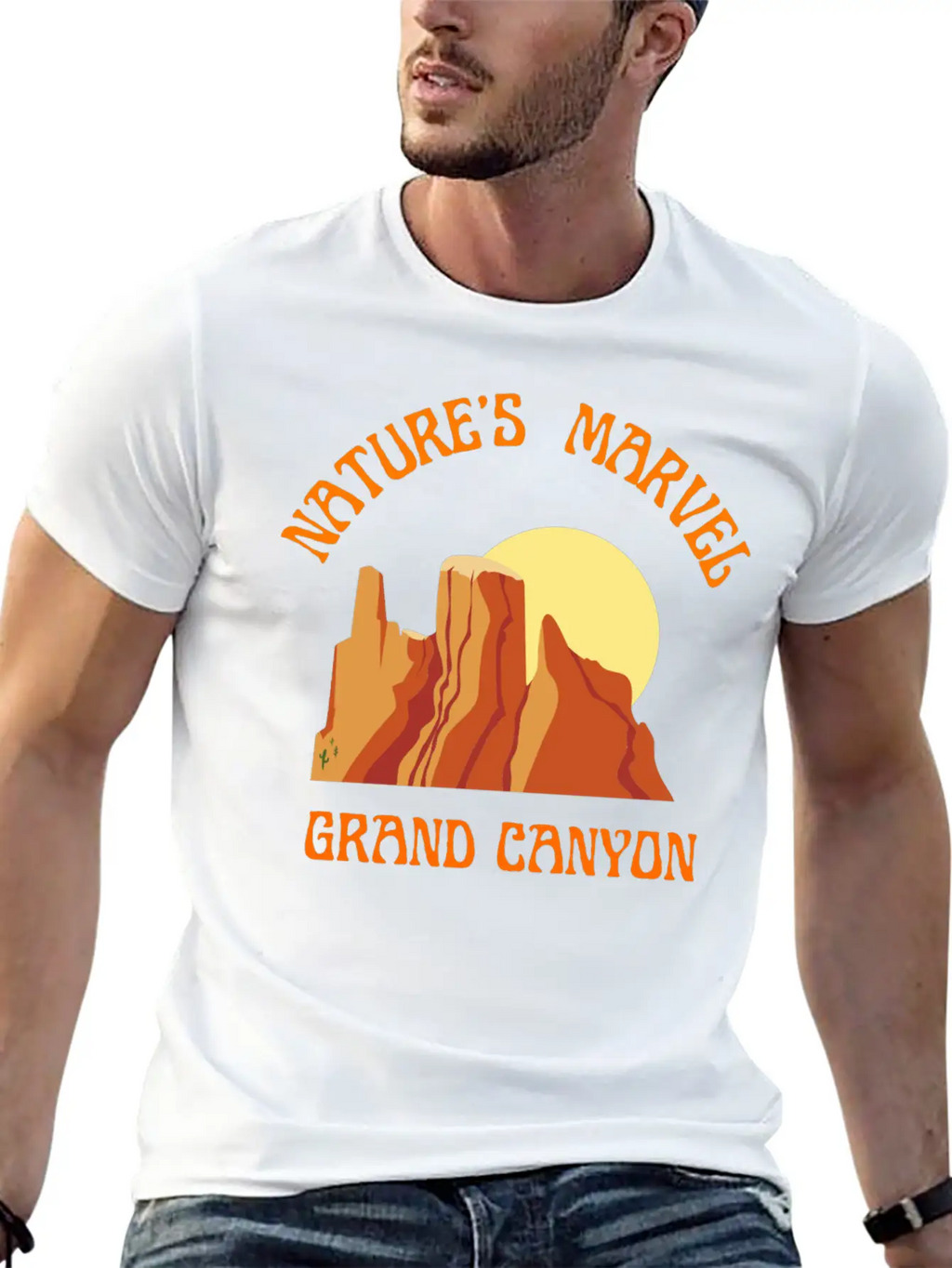 Nature S Marvel Grand Canyon Classic Cotton Tee – Unisex Comfort For Any Season