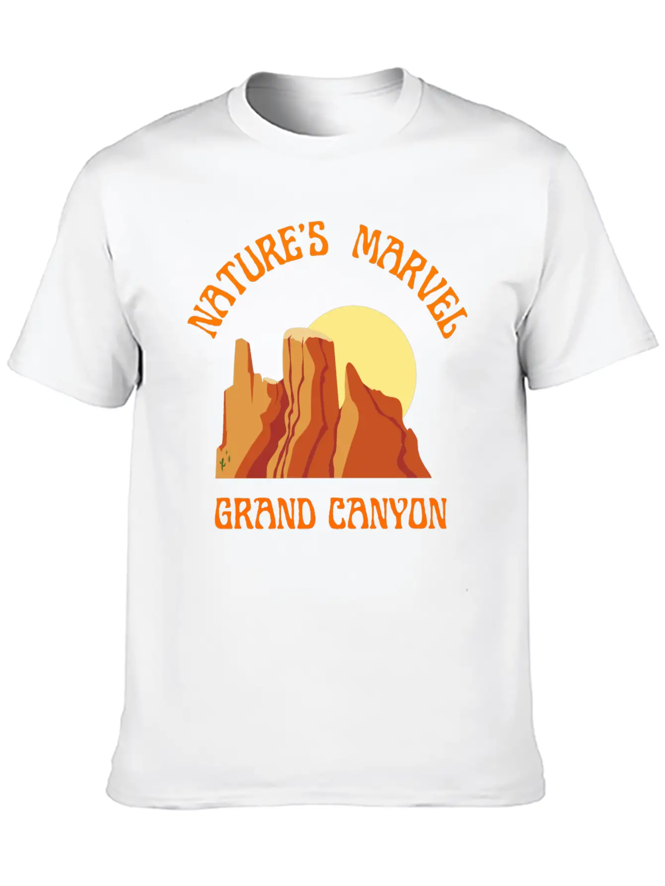 Nature S Marvel Grand Canyon Classic Cotton Tee – Unisex Comfort For Any Season