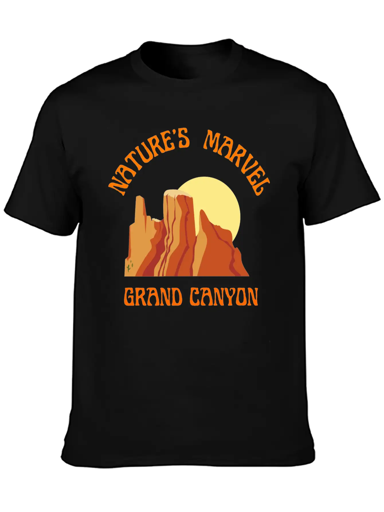 Nature S Marvel Grand Canyon Classic Cotton Tee – Unisex Comfort For Any Season