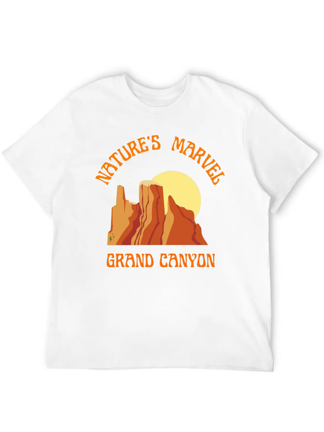 Nature S Marvel Grand Canyon Classic Cotton Tee – Unisex Comfort For Any Season