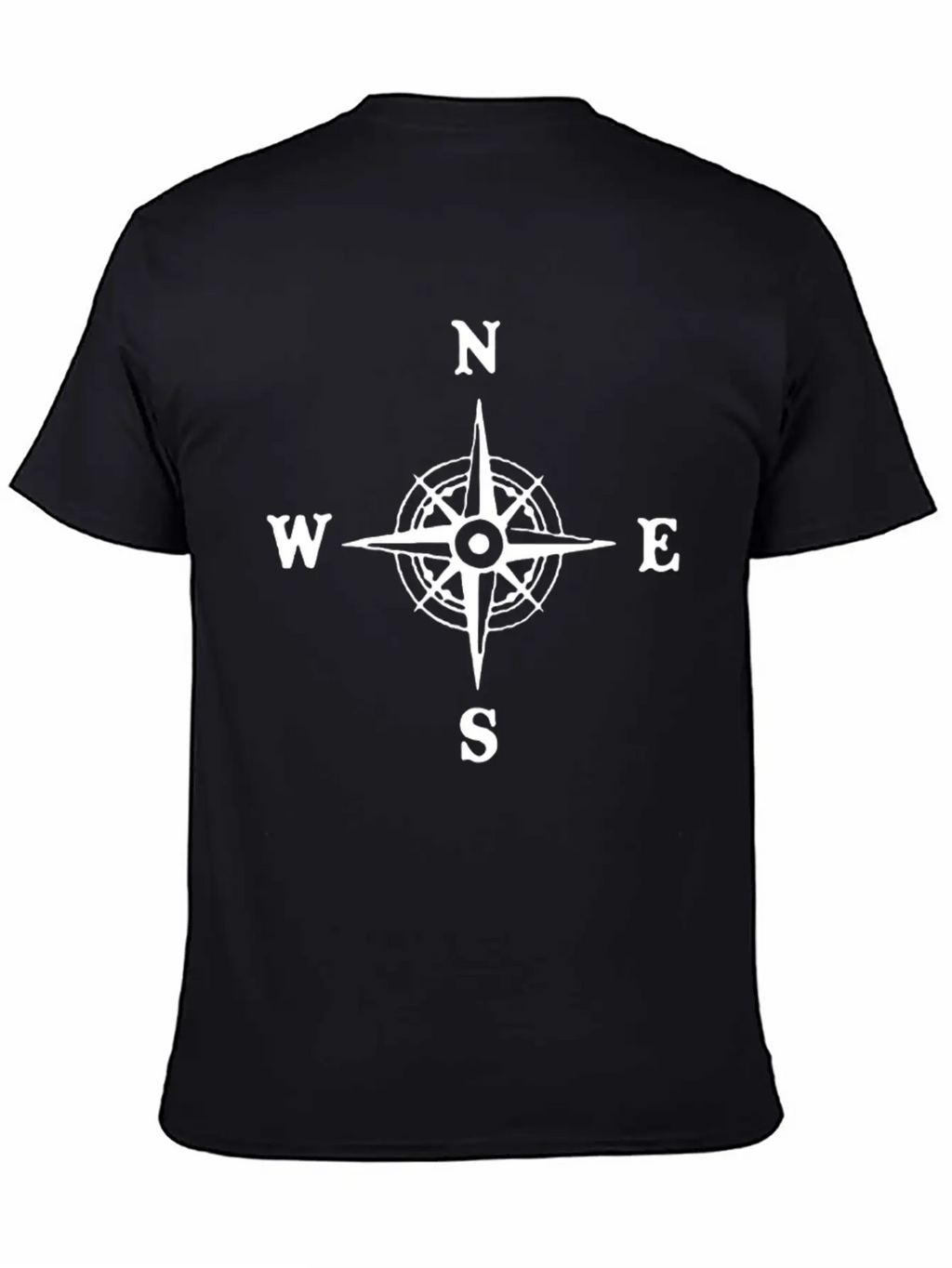 Nautical Compass Logo Essential Cotton Tee For Daily Outfits – Unisex Style