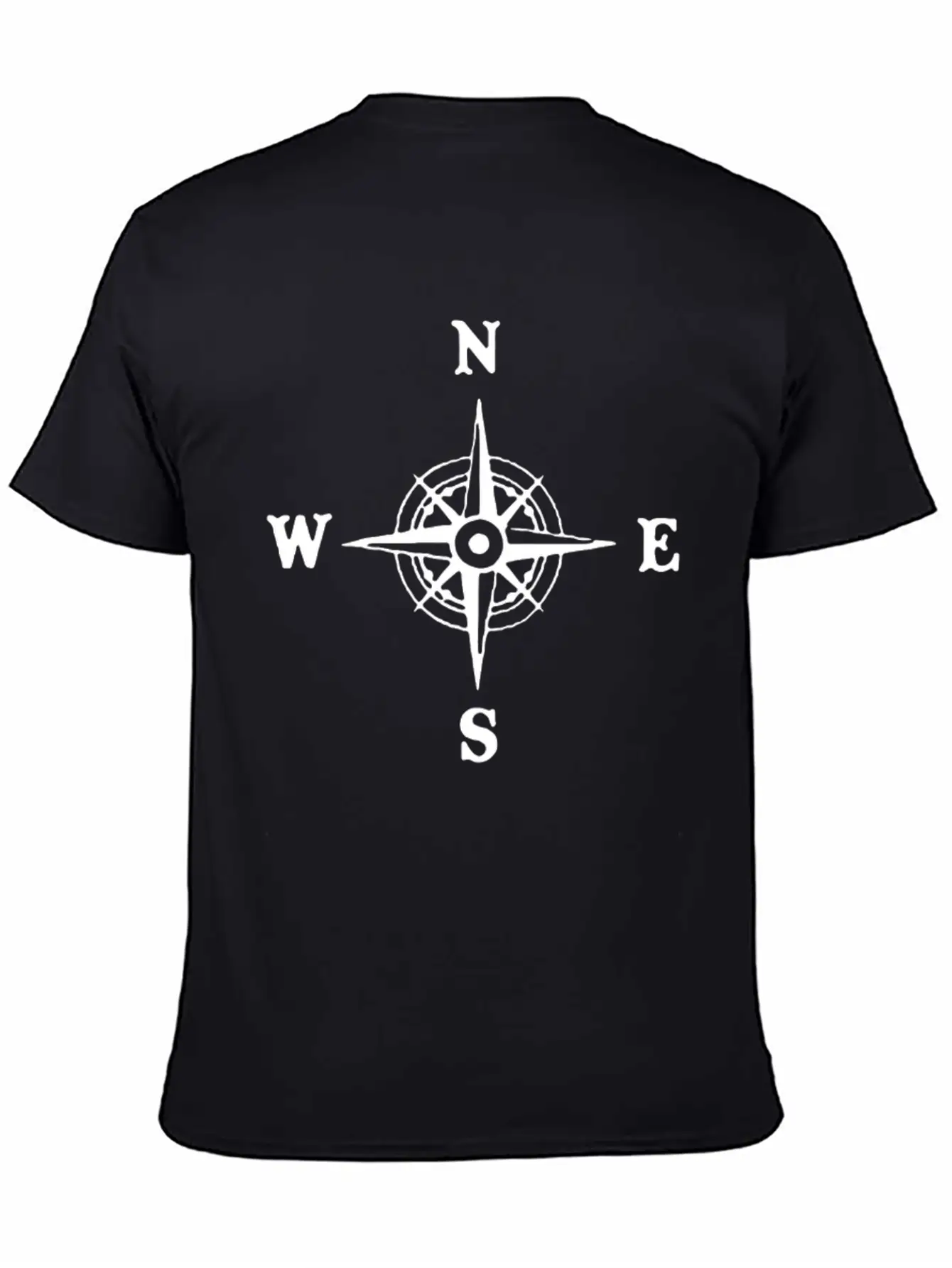 Nautical Compass Logo Essential Cotton Tee For Daily Outfits – Unisex Style