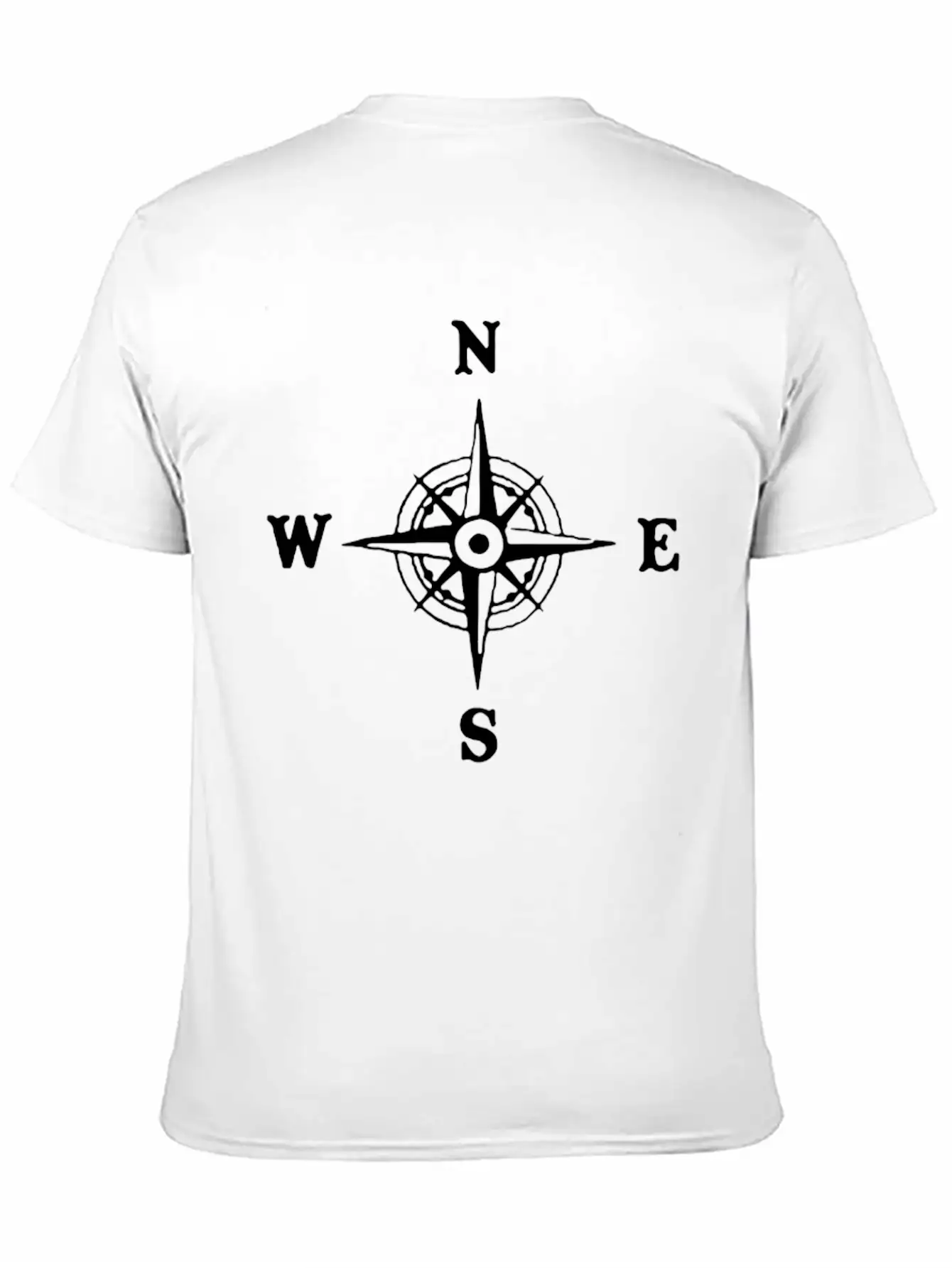 Nautical Compass Logo Essential Cotton Tee For Daily Outfits – Unisex Style