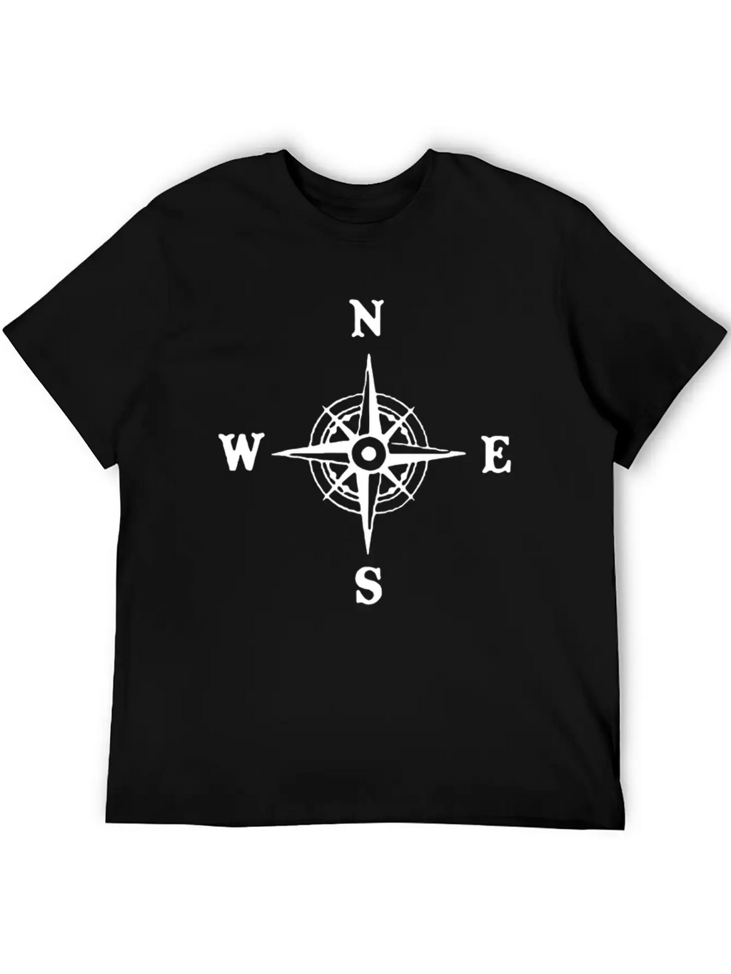 Nautical Compass Logo Essential Cotton Tee For Daily Outfits – Unisex Style