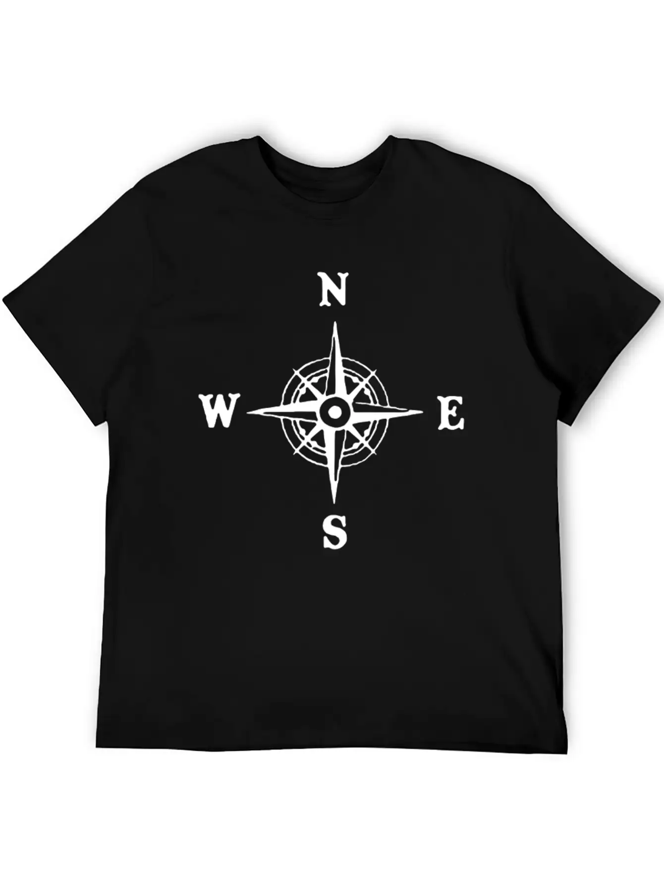 Nautical Compass Logo Essential Cotton Tee For Daily Outfits – Unisex Style