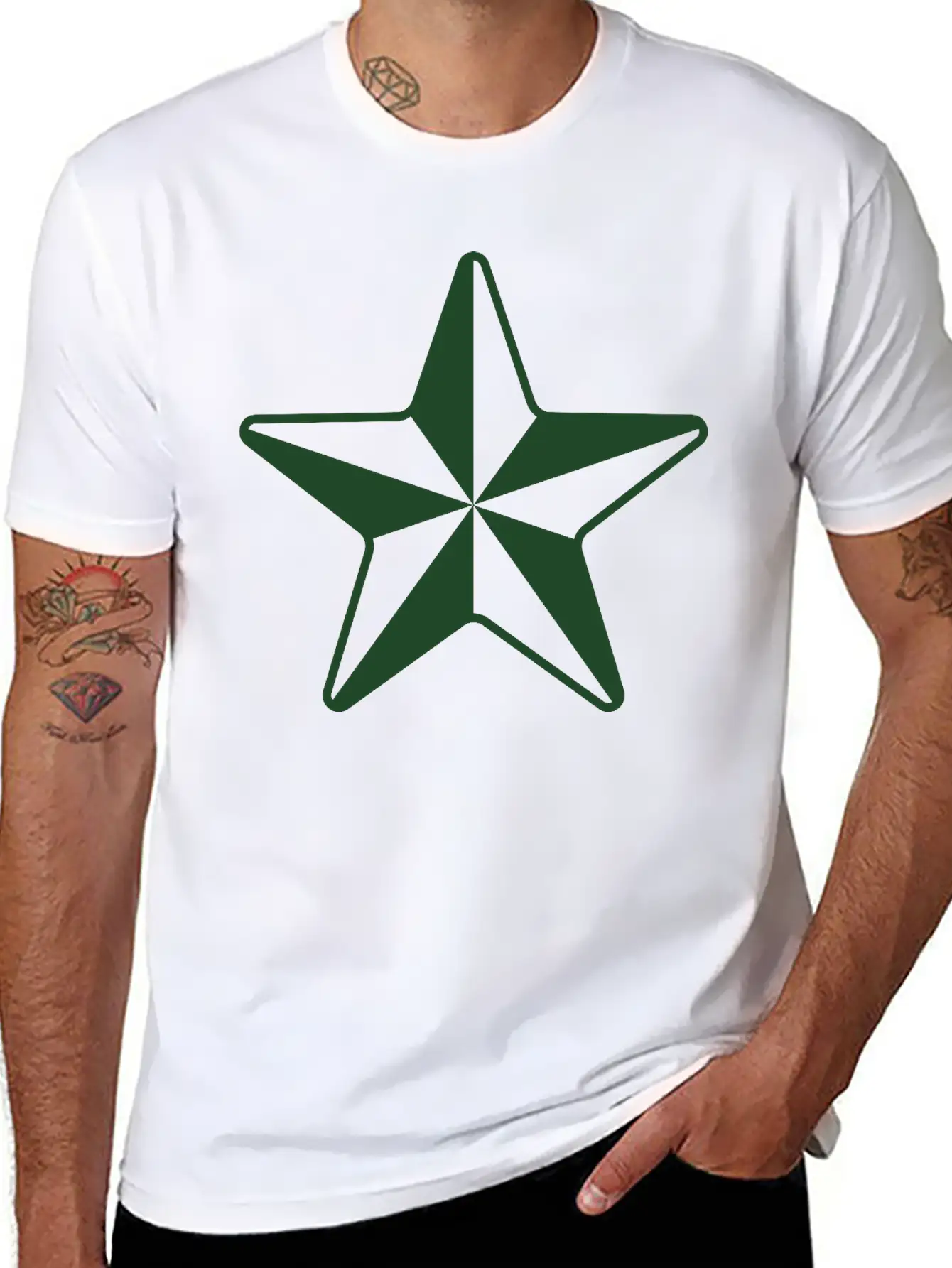 Nautical Star Classic Cotton Tee – Unisex Comfort For Any Season