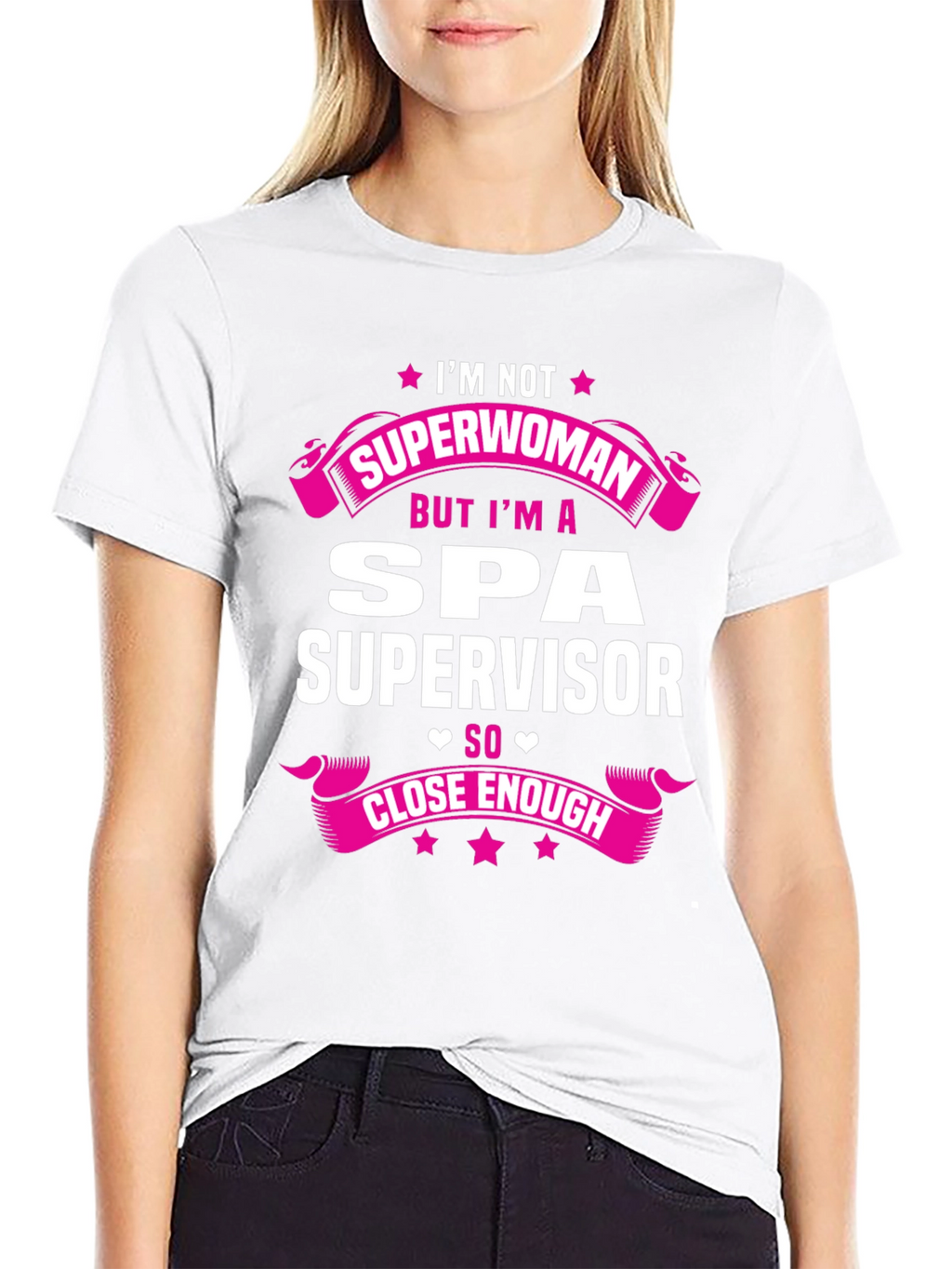 Spa Supervisor T-Shirt - Superwoman Funny Gift