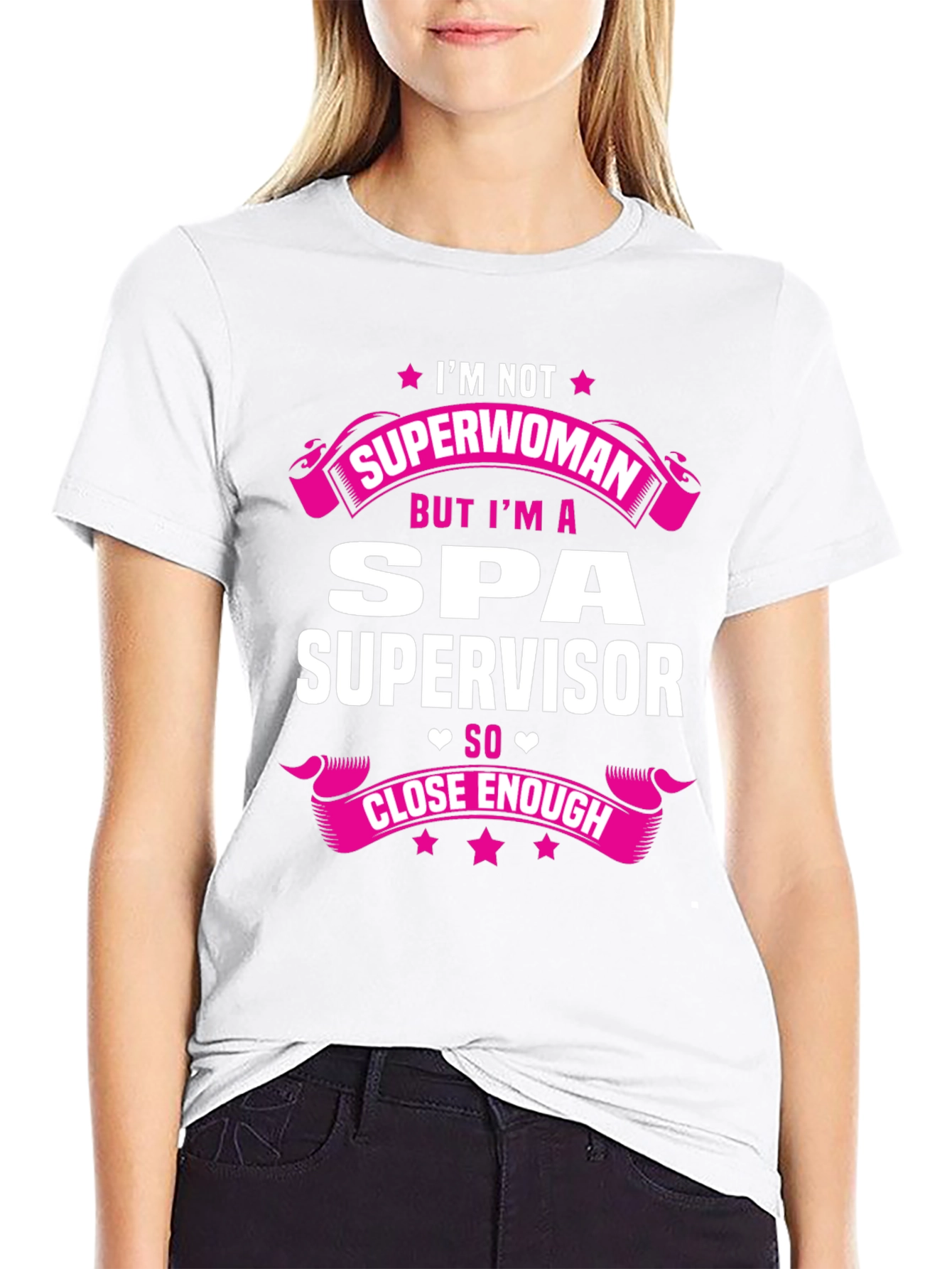 Spa Supervisor T-Shirt - Superwoman Funny Gift