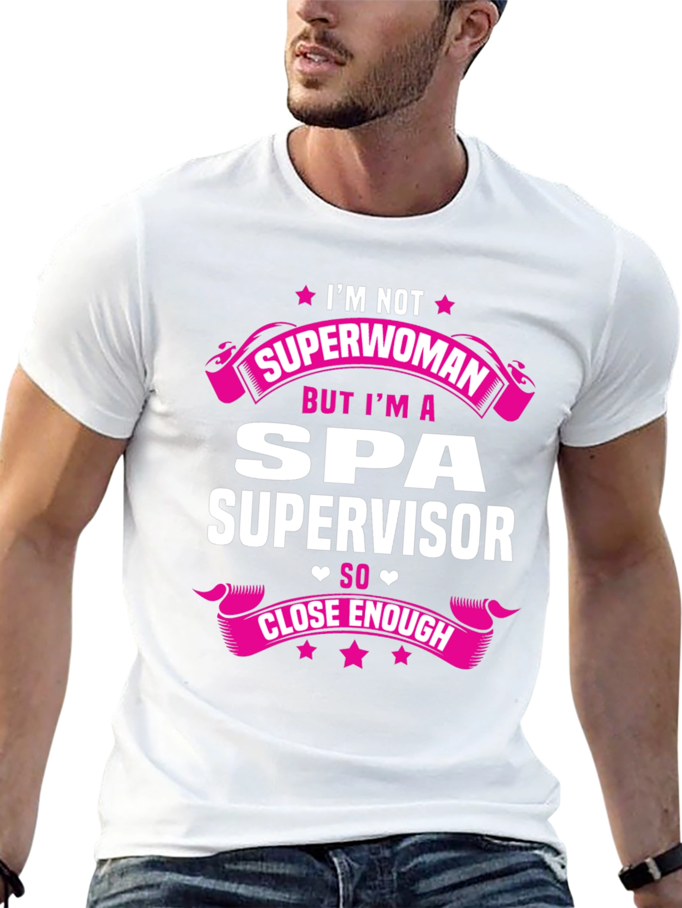 Spa Supervisor T-Shirt - Superwoman Funny Gift
