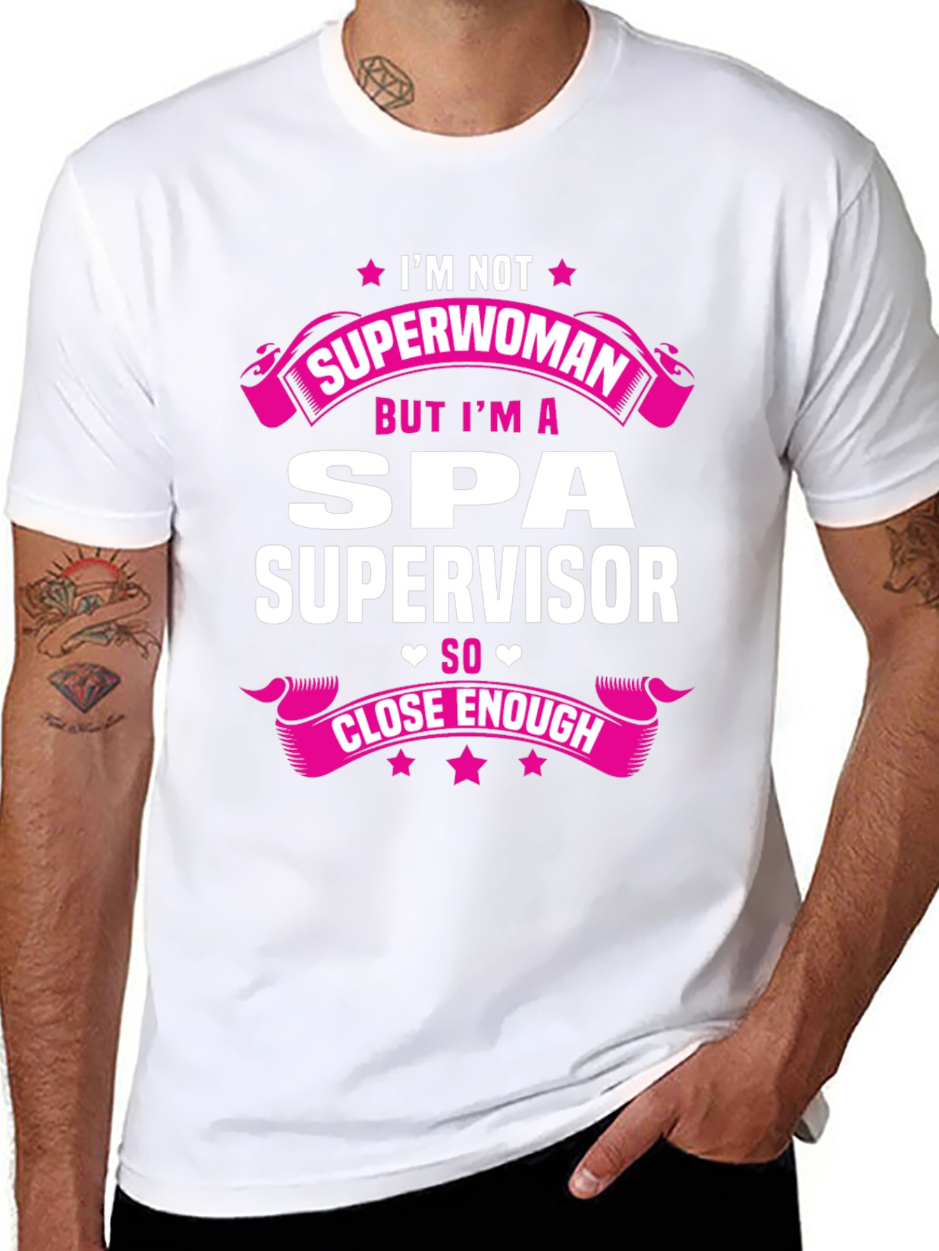 Spa Supervisor T-Shirt - Superwoman Funny Gift