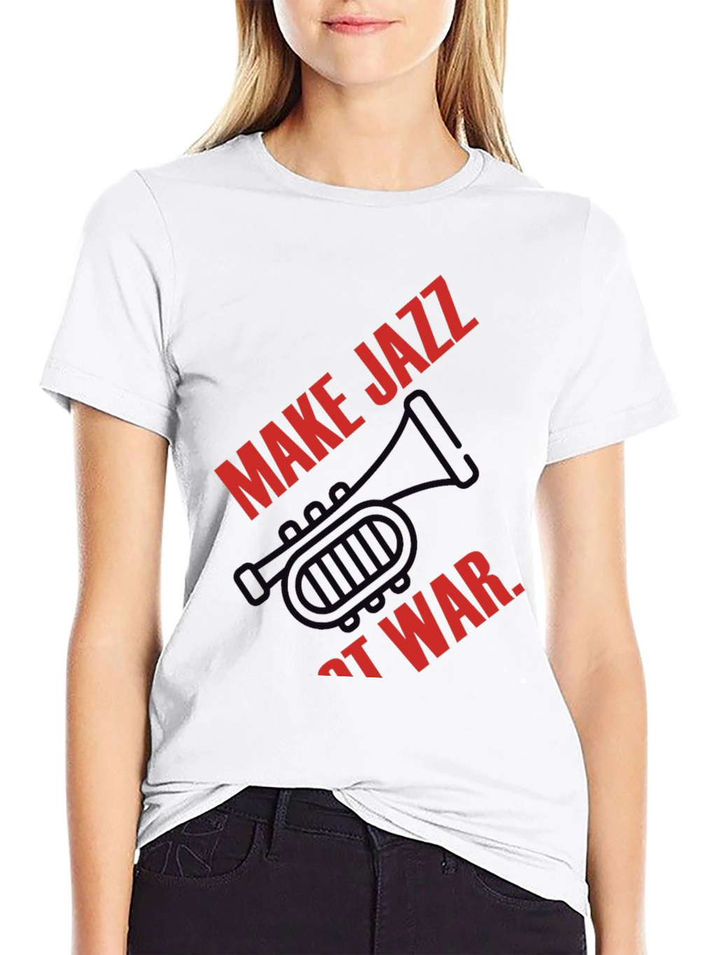 Make Jazz Not War Graphic Tee