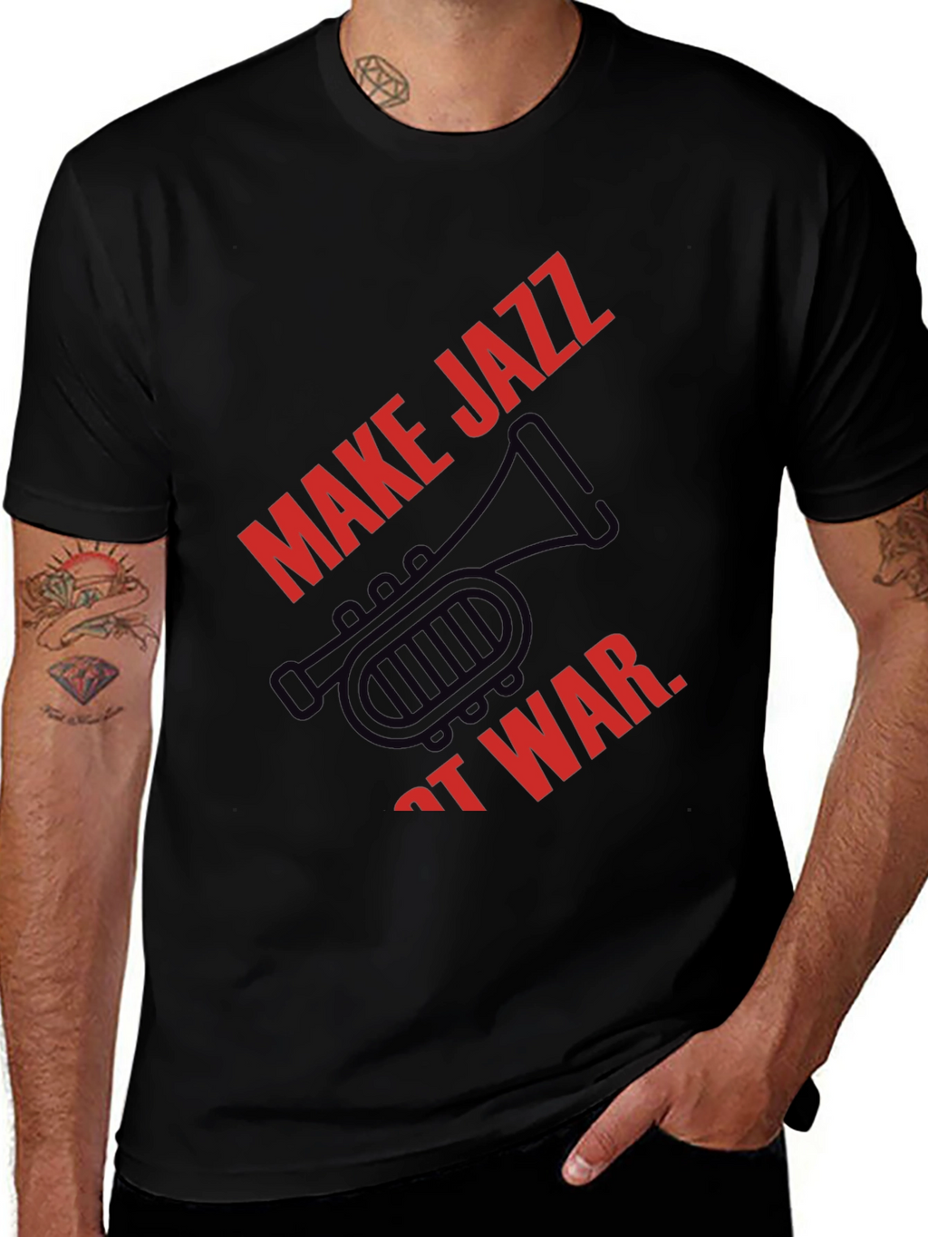 Make Jazz Not War Graphic Tee