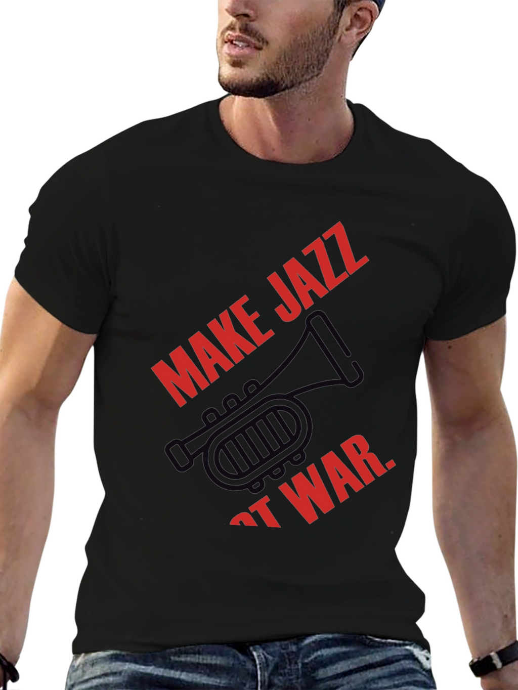 Make Jazz Not War Graphic Tee
