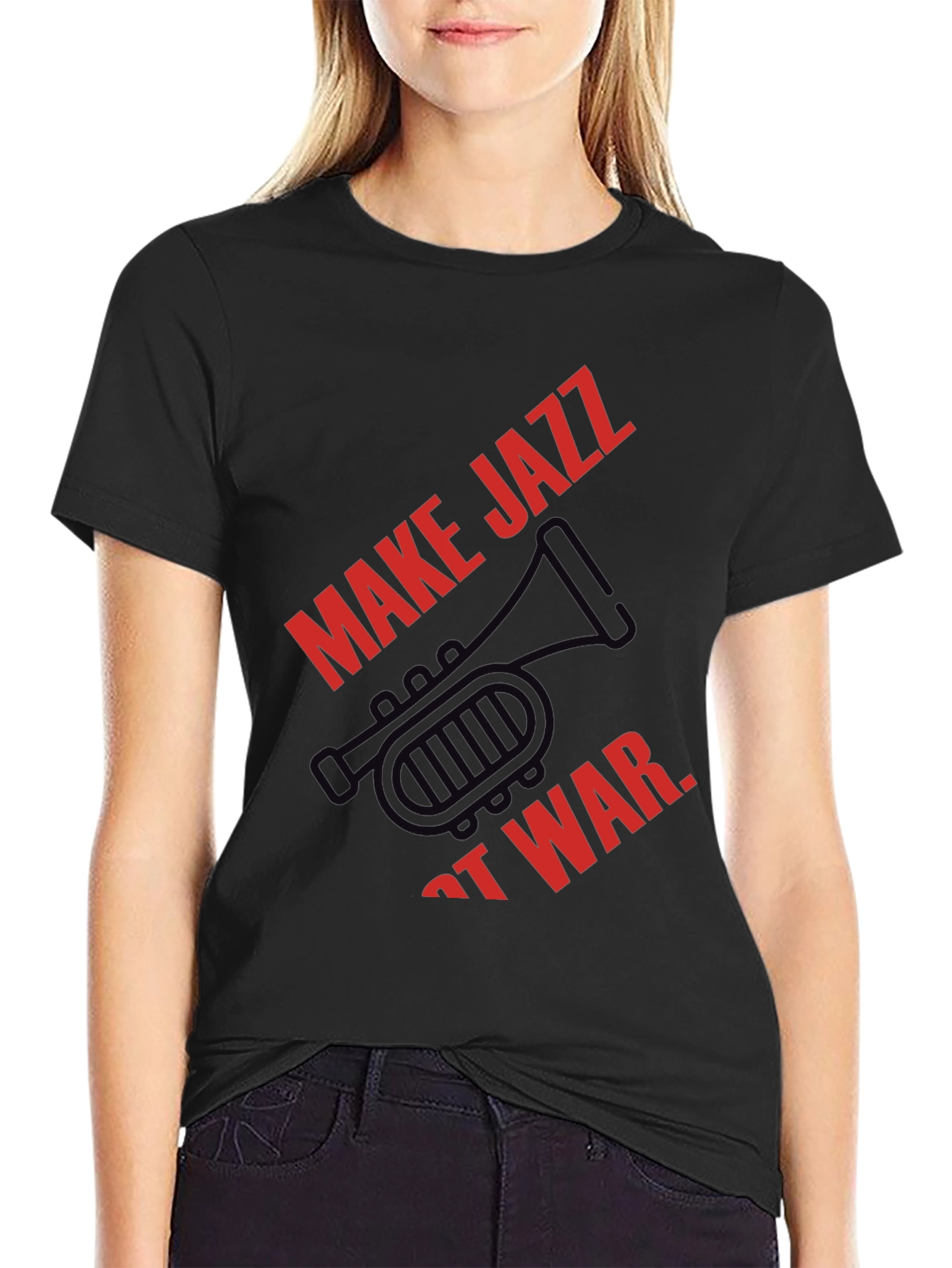 Make Jazz Not War Graphic Tee