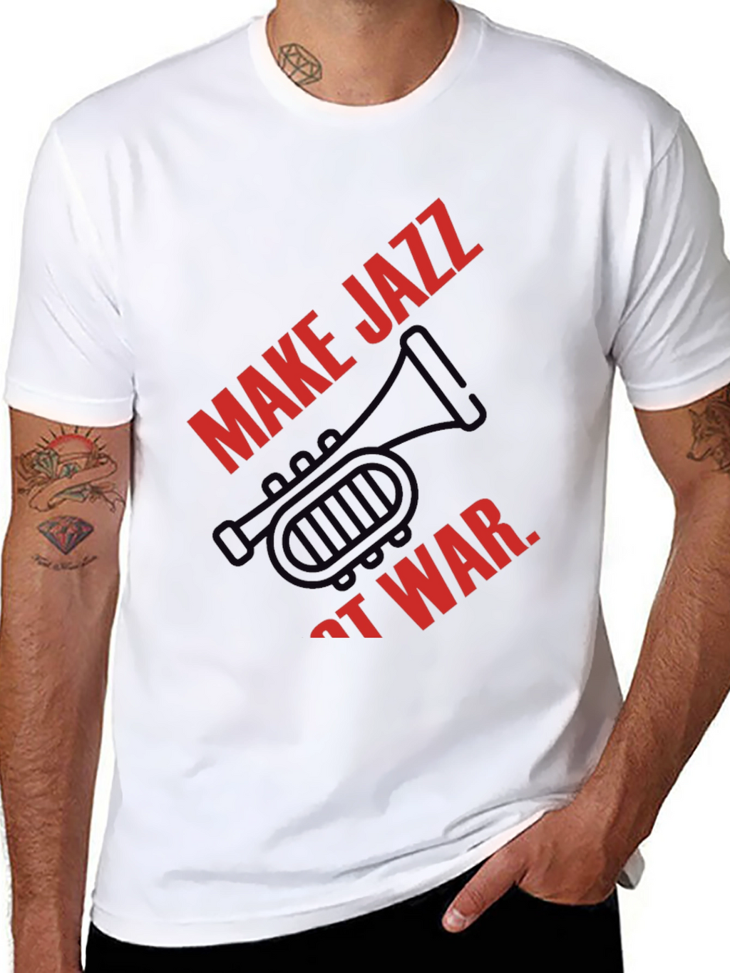 Make Jazz Not War Graphic Tee
