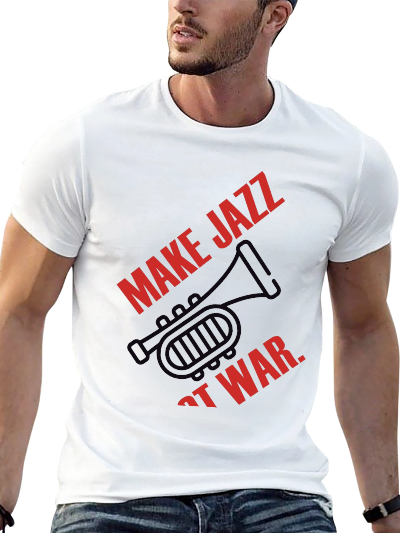 Make Jazz Not War Graphic Tee