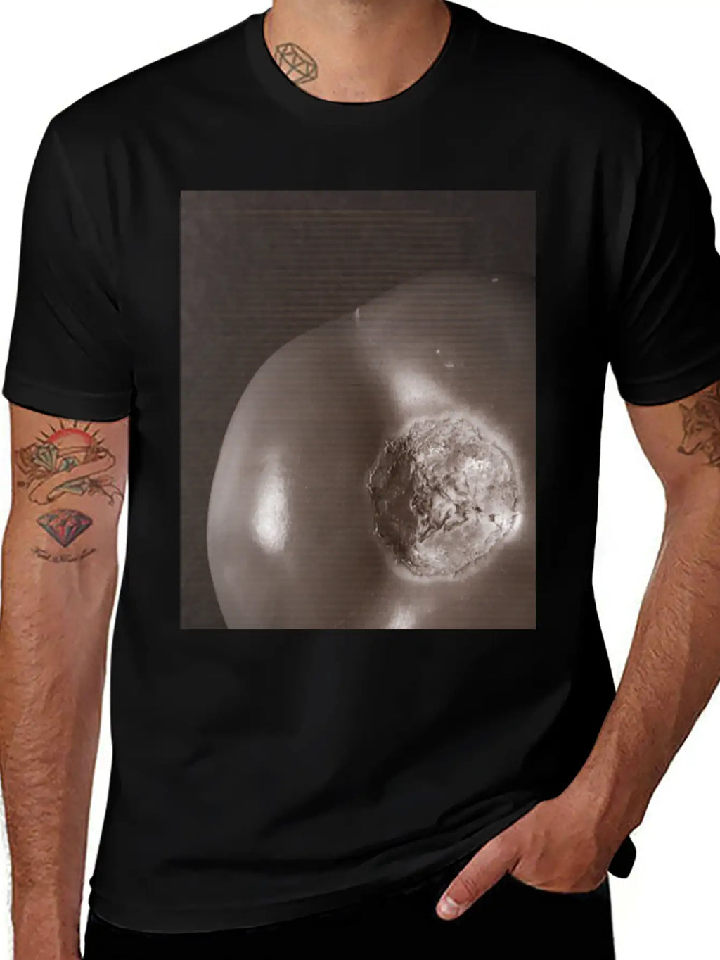 Nebular Tomato - Shape Of The Universe Relaxed Everyday Tee – Lightweight And Durable Cotton