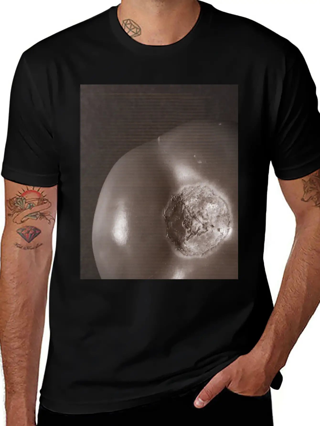 Nebular Tomato - Shape Of The Universe Relaxed Everyday Tee – Lightweight And Durable Cotton
