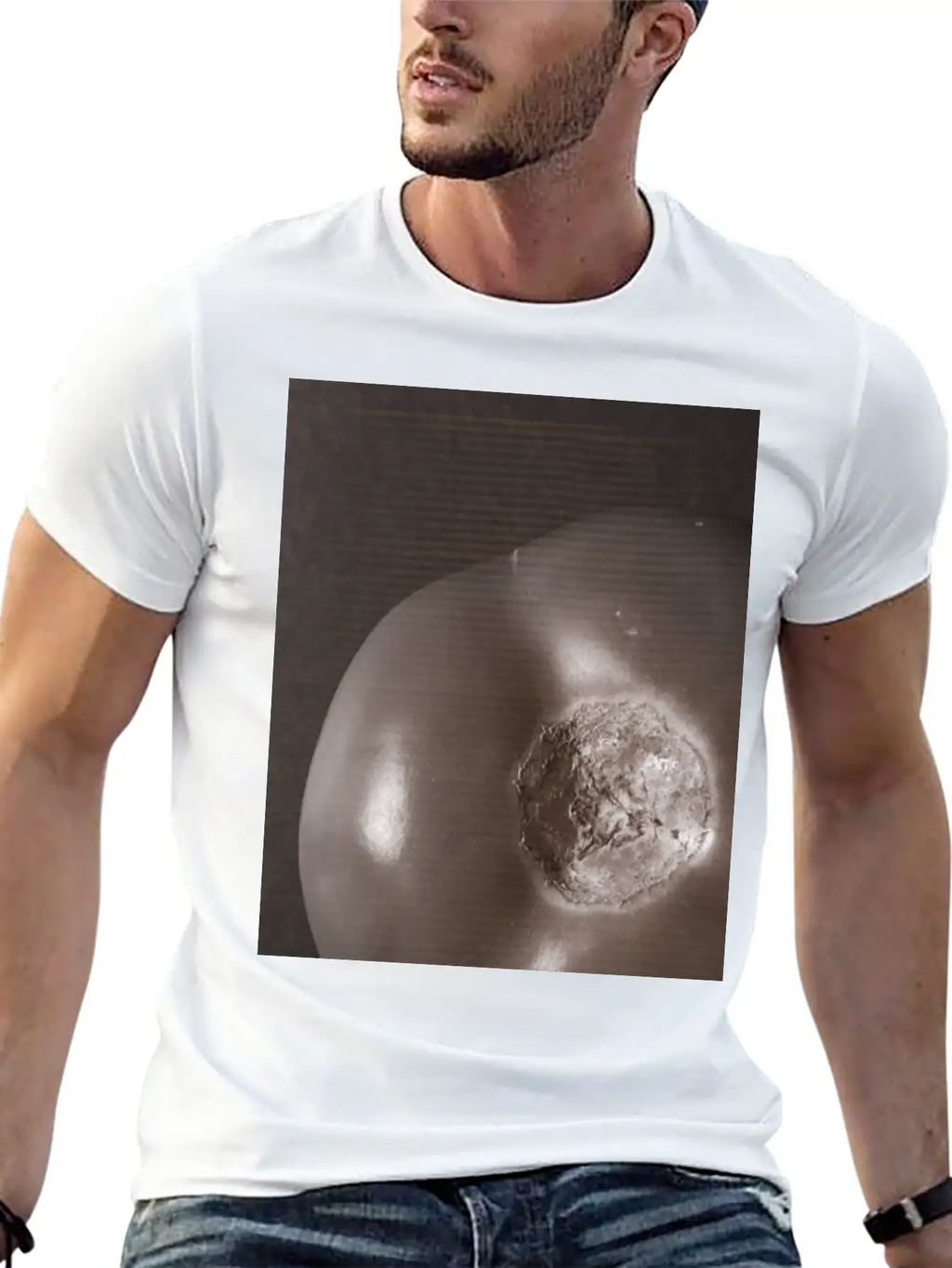 Nebular Tomato - Shape Of The Universe Relaxed Everyday Tee – Lightweight And Durable Cotton