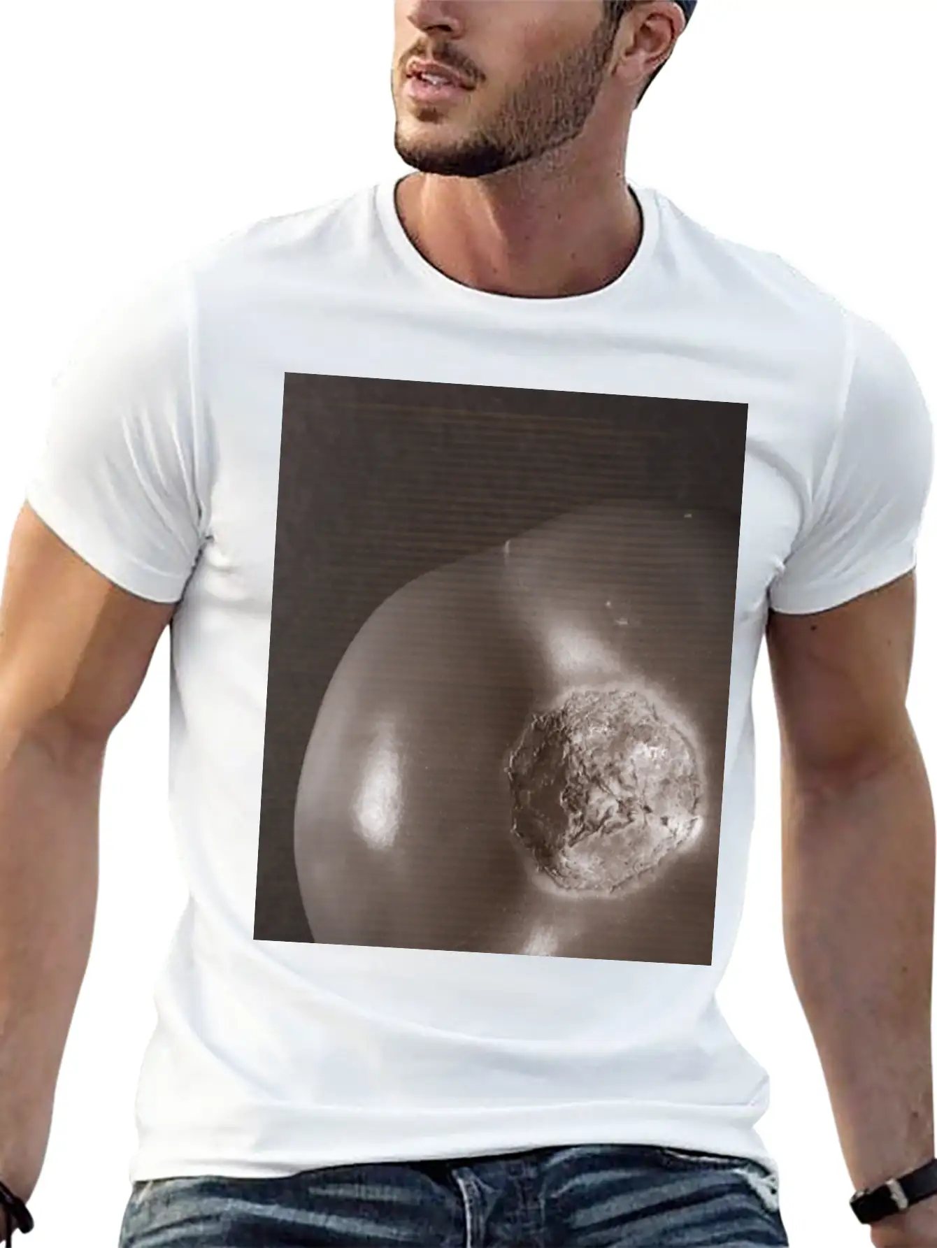 Nebular Tomato - Shape Of The Universe Relaxed Everyday Tee – Lightweight And Durable Cotton