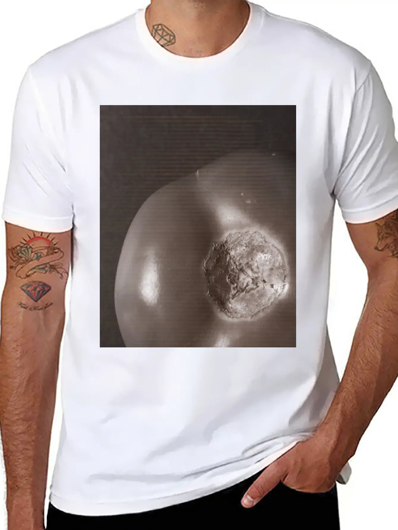 Nebular Tomato - Shape Of The Universe Relaxed Everyday Tee – Lightweight And Durable Cotton